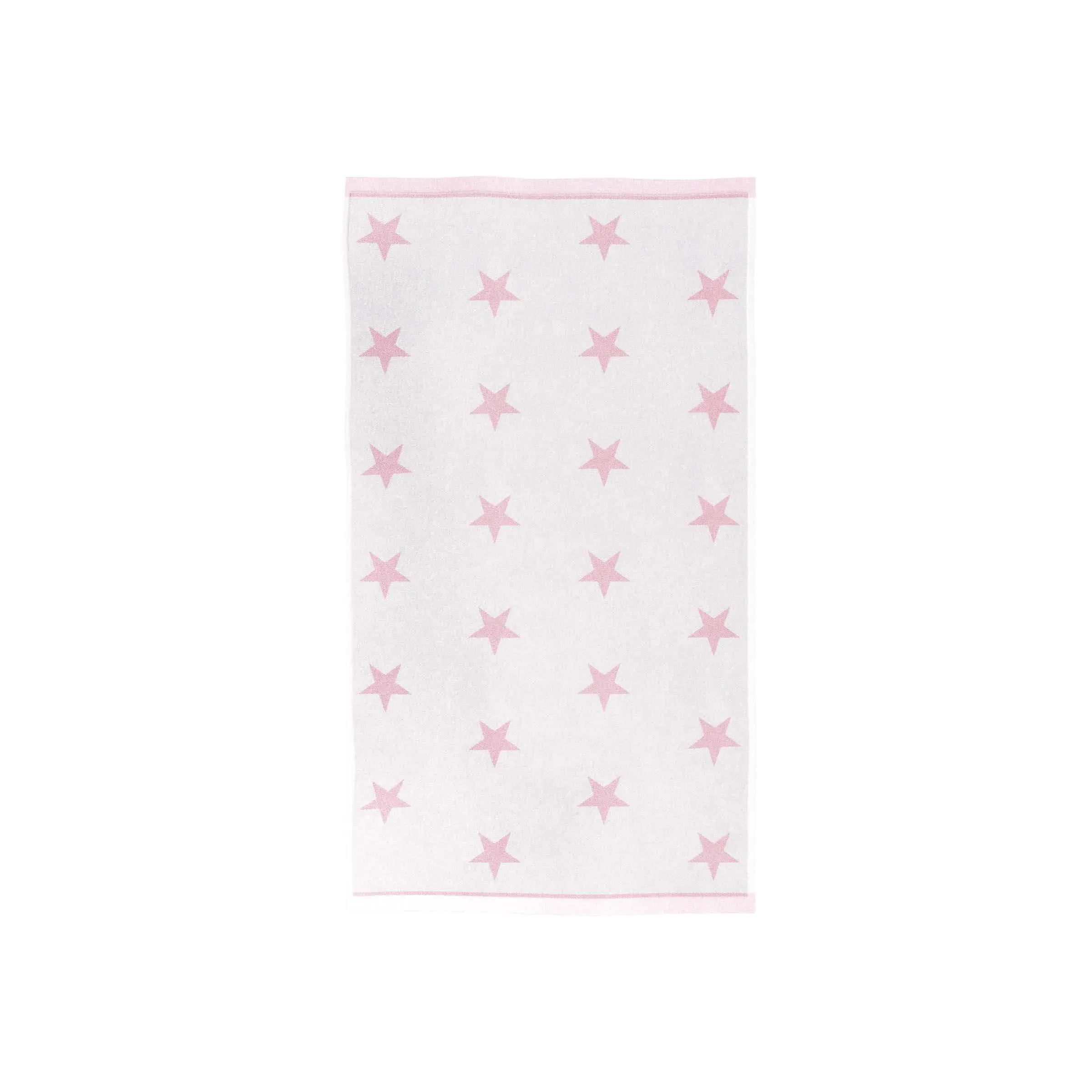Hand Towel with Star Pattern - Pink, Cotton image