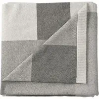 Patchwork Throw with Heritage Design - Grey, Knit