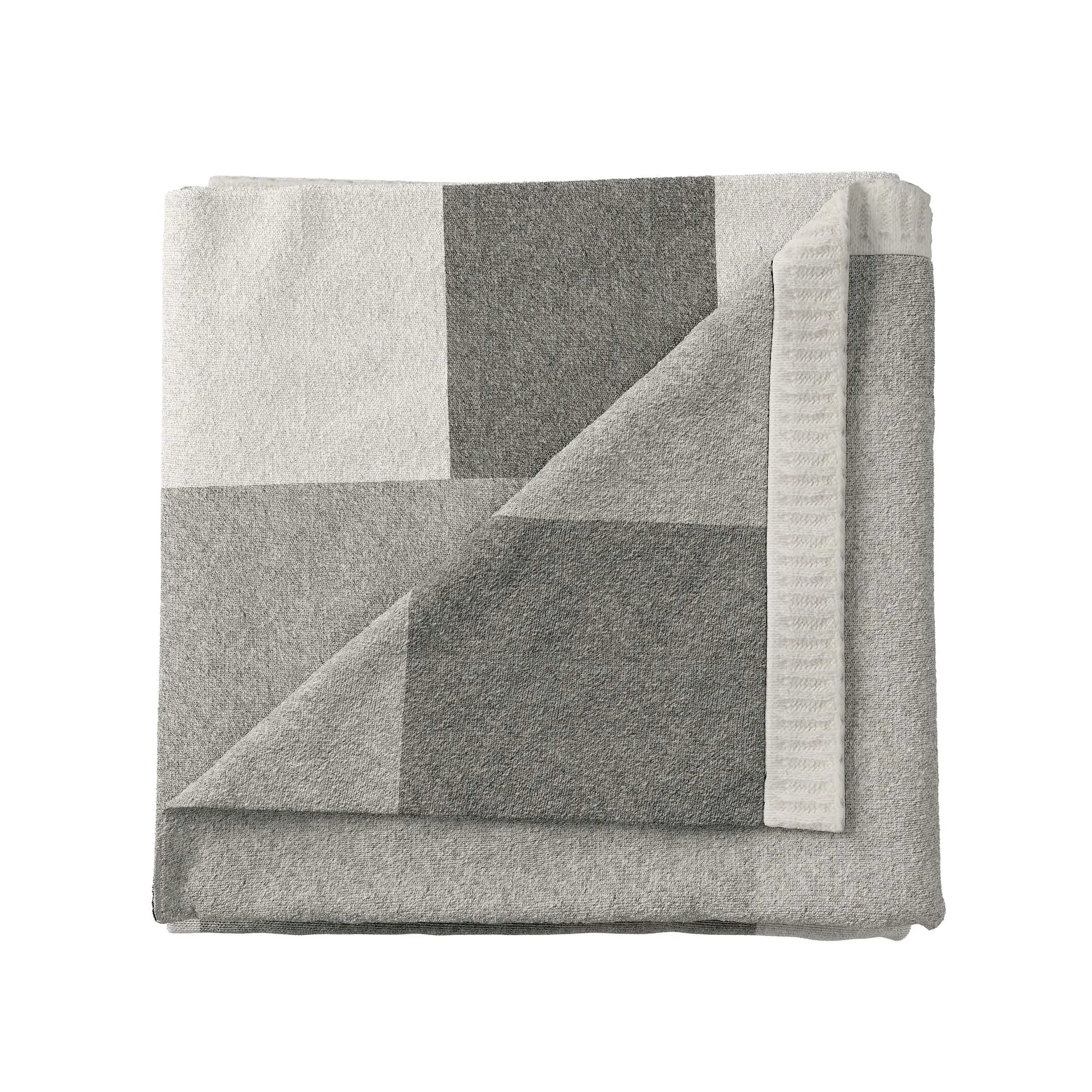 Patchwork Throw with Heritage Design - Grey, Knit