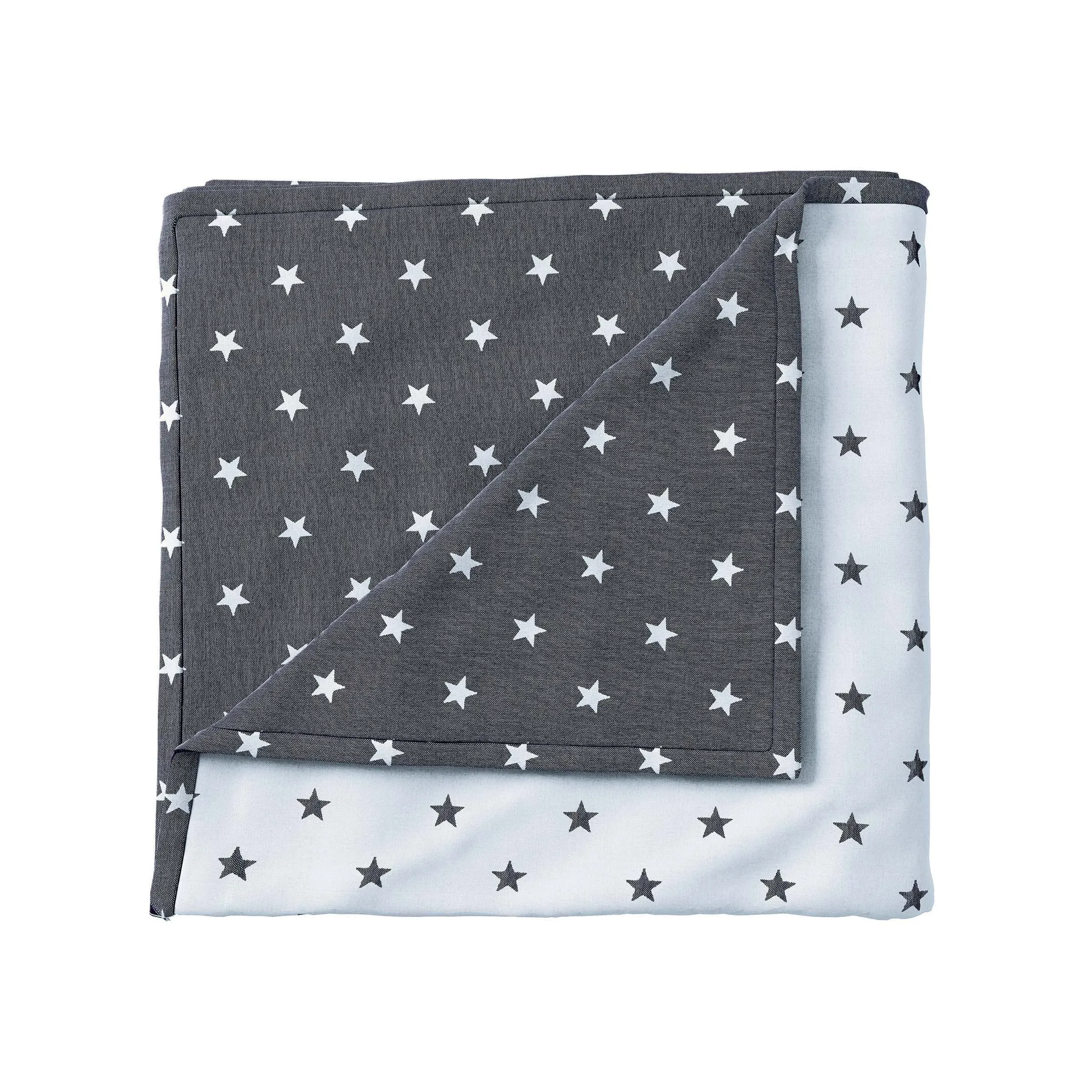 Star Woven Throw - Blue, Cotton image