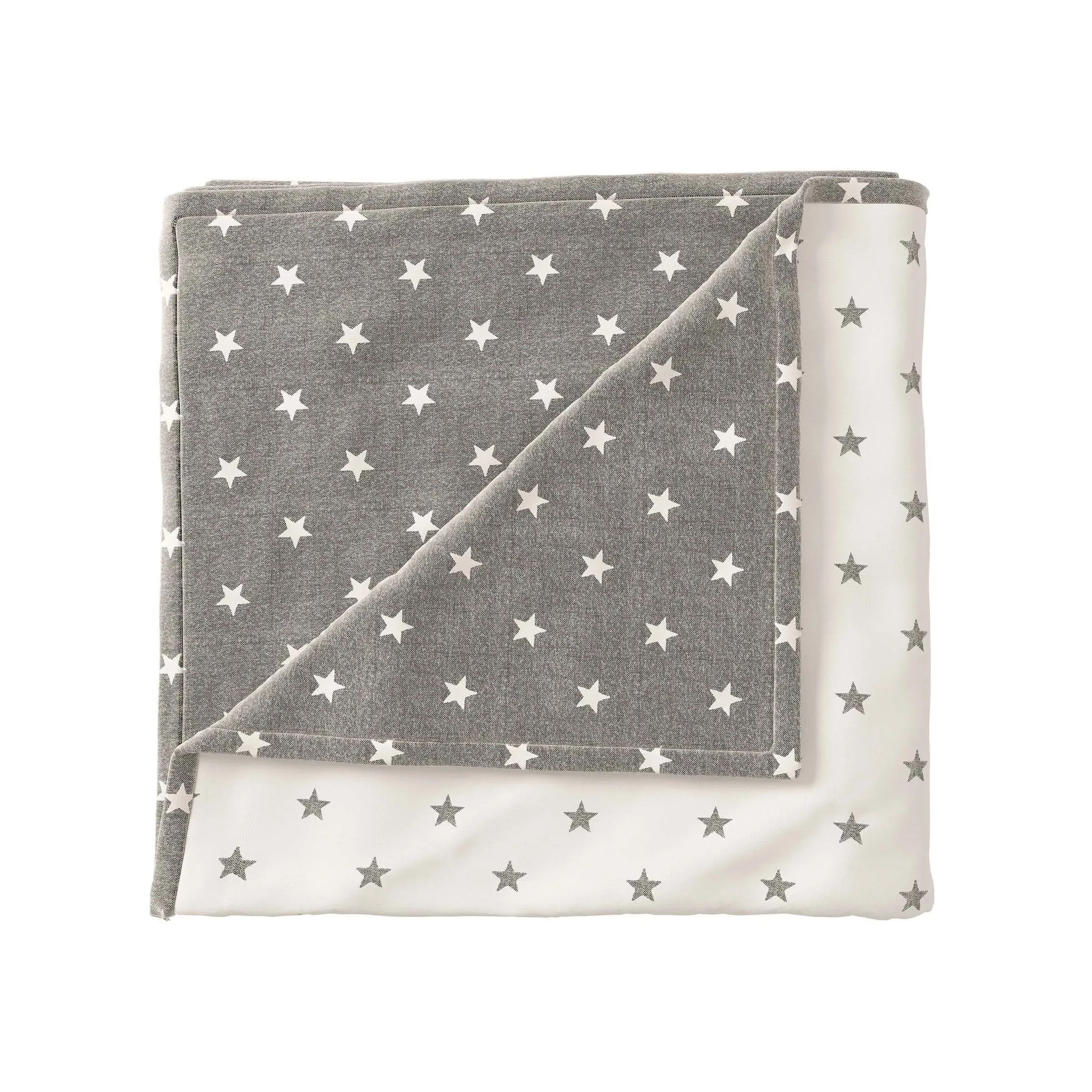 Star Woven Throw - Grey, Cotton