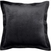 Square Sham Pillowcase - Graphite, Velvet