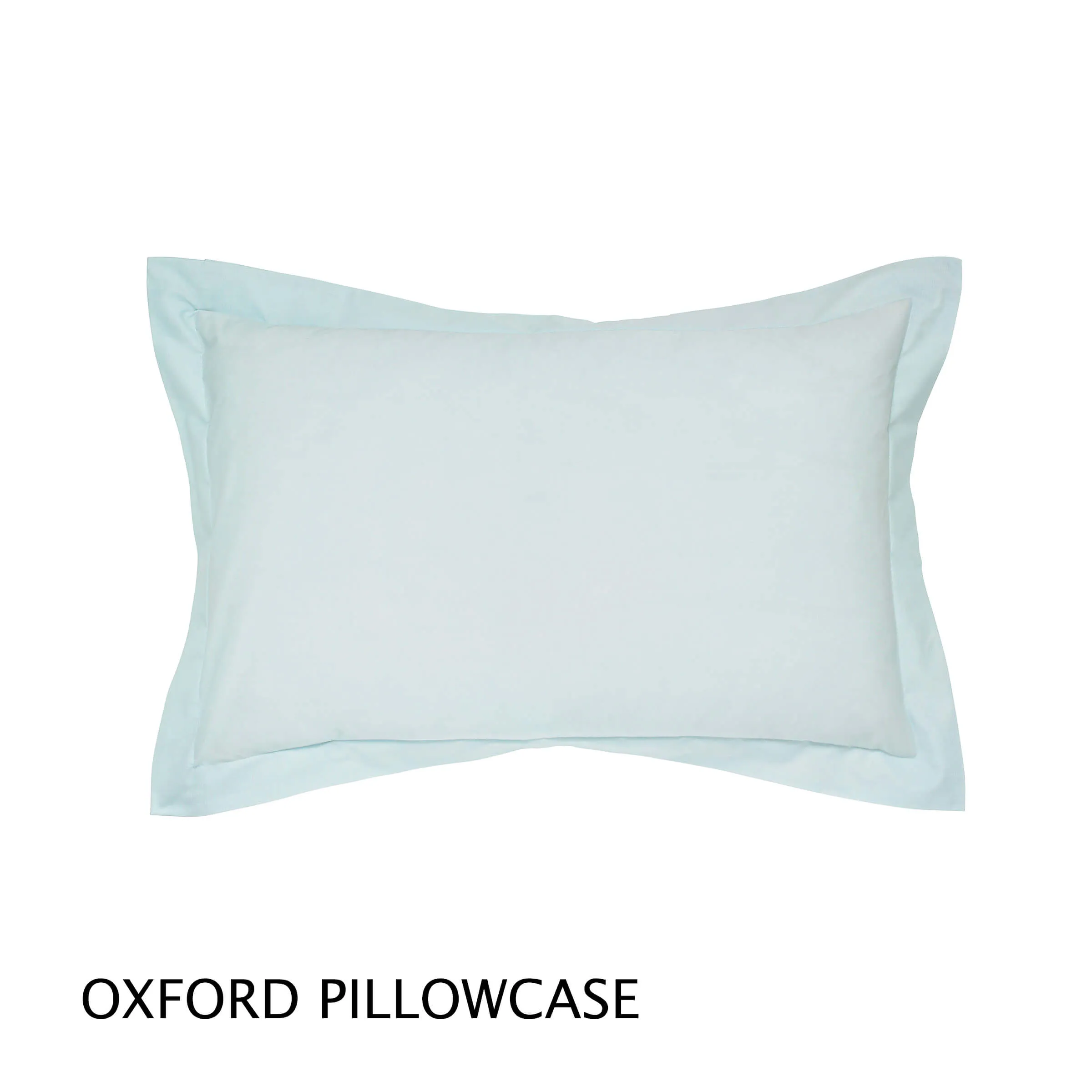 Oxford Pillowcase Plain Dye - Duck Egg, Percale image