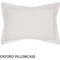 Oxford Pillowcase - Silver, Percale