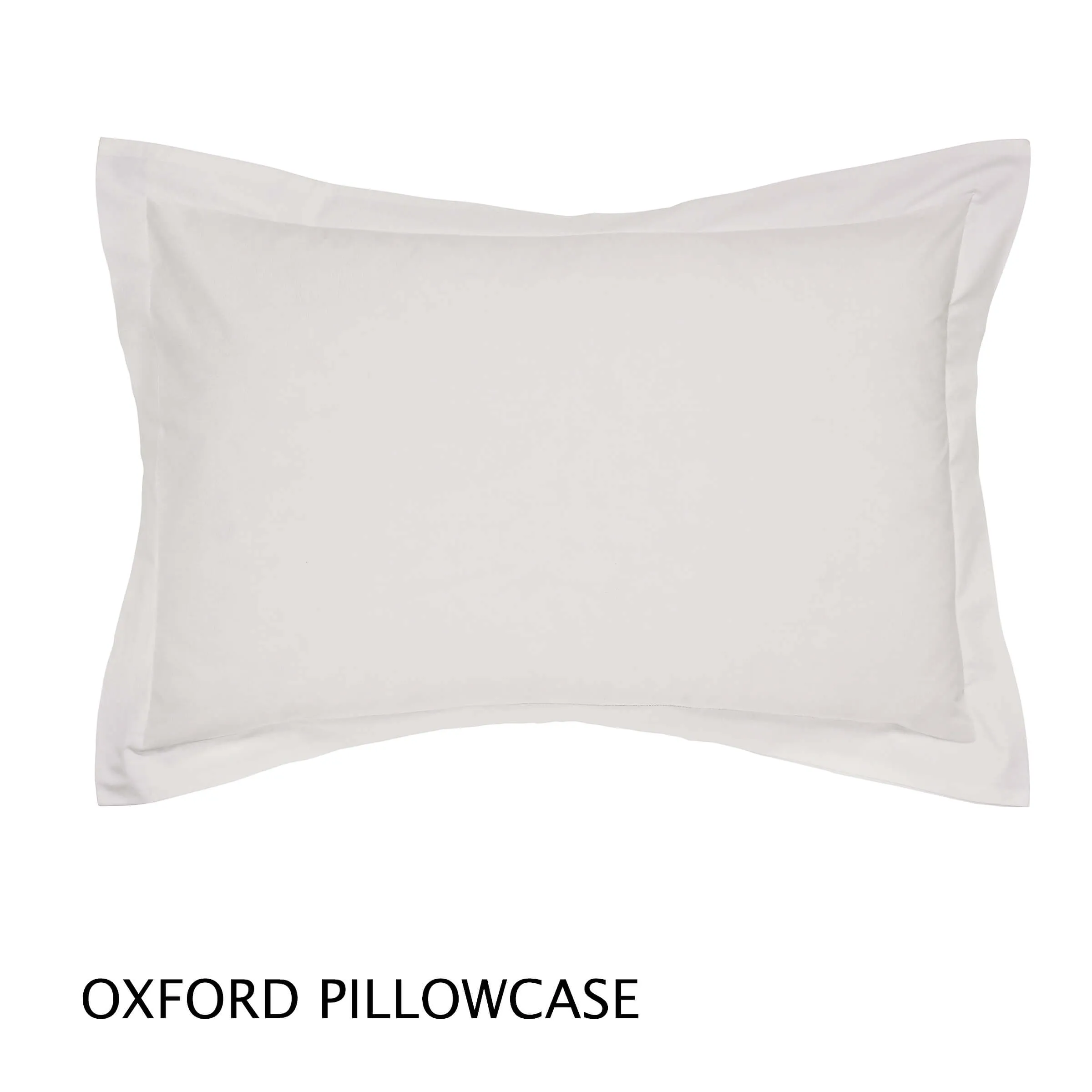 Oxford Pillowcase - Silver, Percale