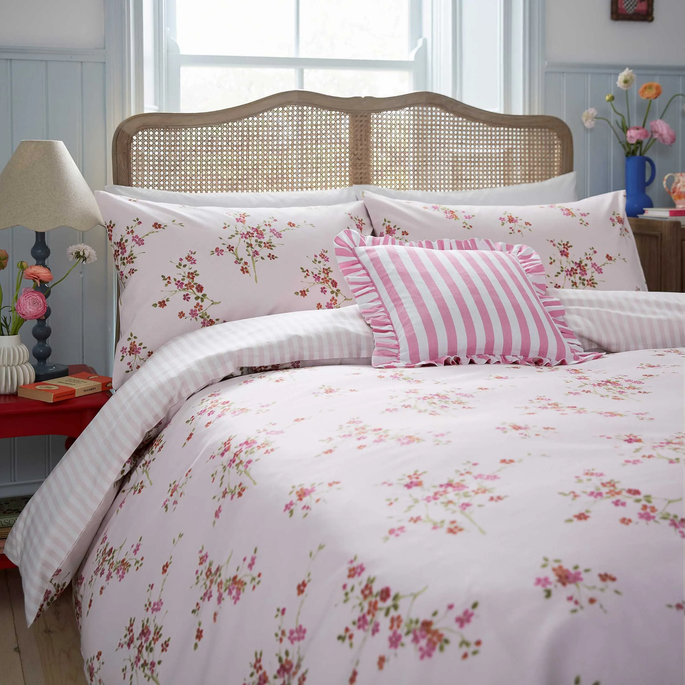 Blossom Print Single Duvet Cover Set - Pink product
