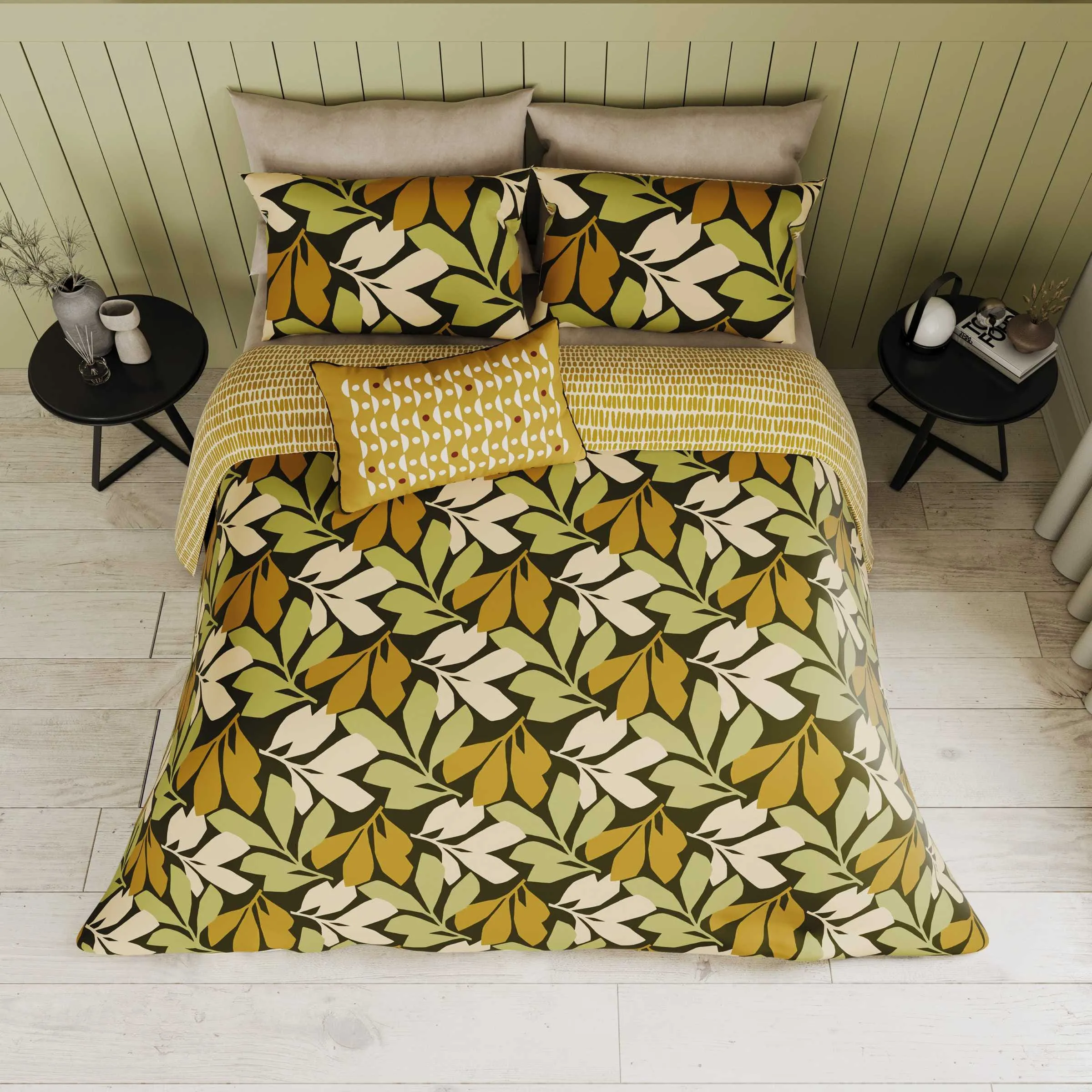 Double Duvet Cover Set - Chartreuse