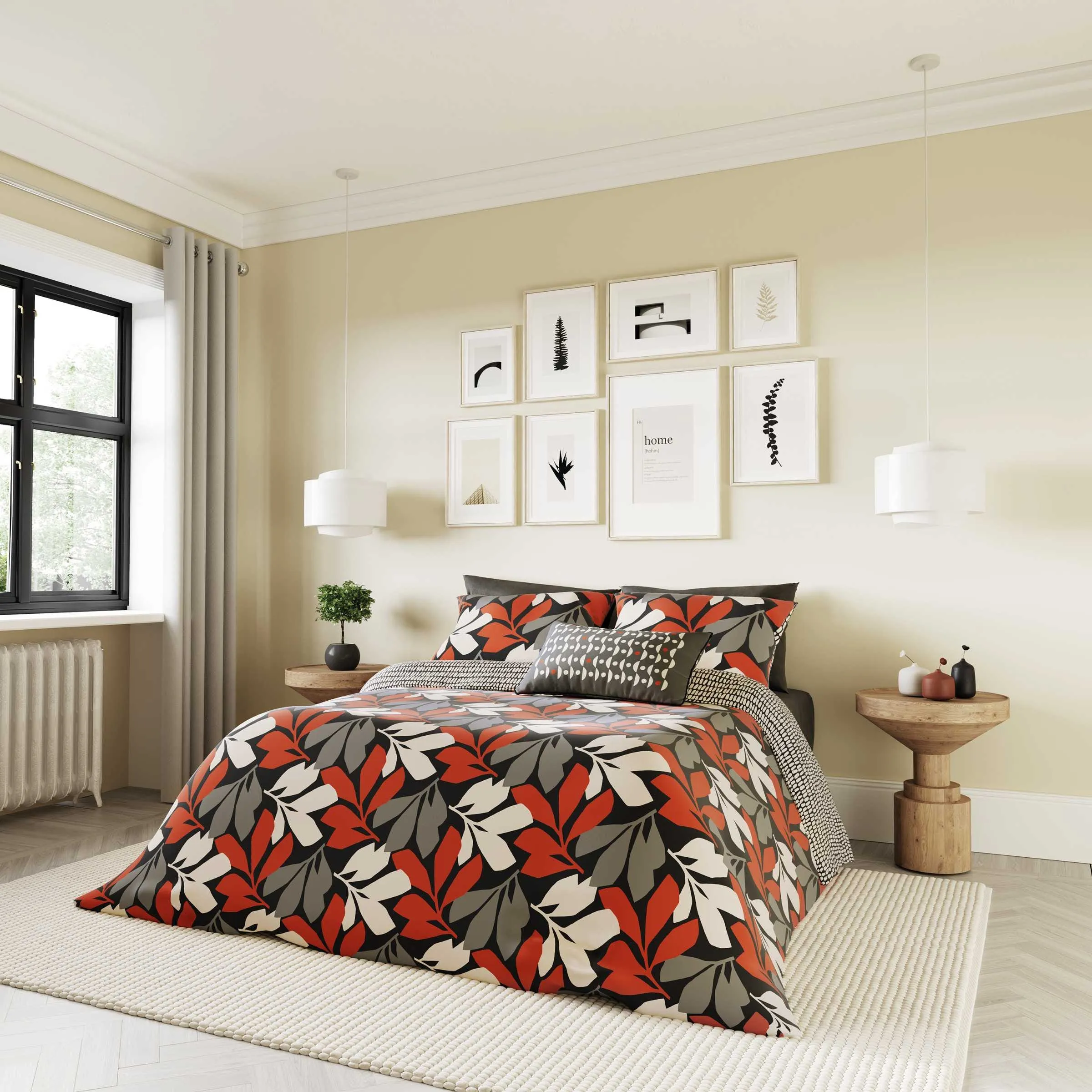 Double Duvet Cover Set - Scarlet