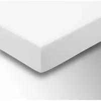 Single Deep Fitted Sheet - White, Cotton Blend