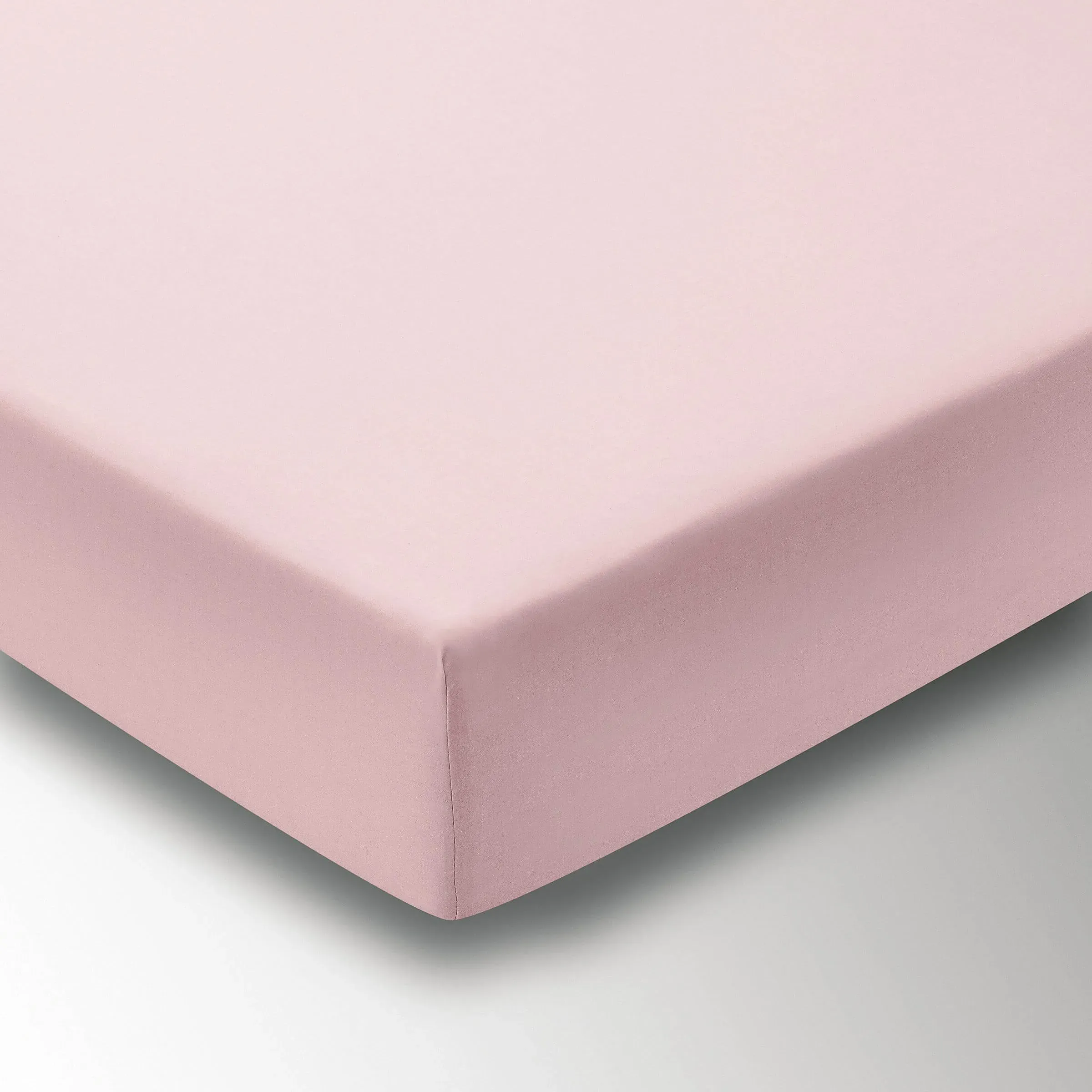 Single Fitted Sheet Percale - Blush, Cotton image