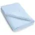 Single Flat Sheet Brushed - Blue, Cotton