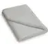 Single Flat Sheet Brushed - Silver, Cotton