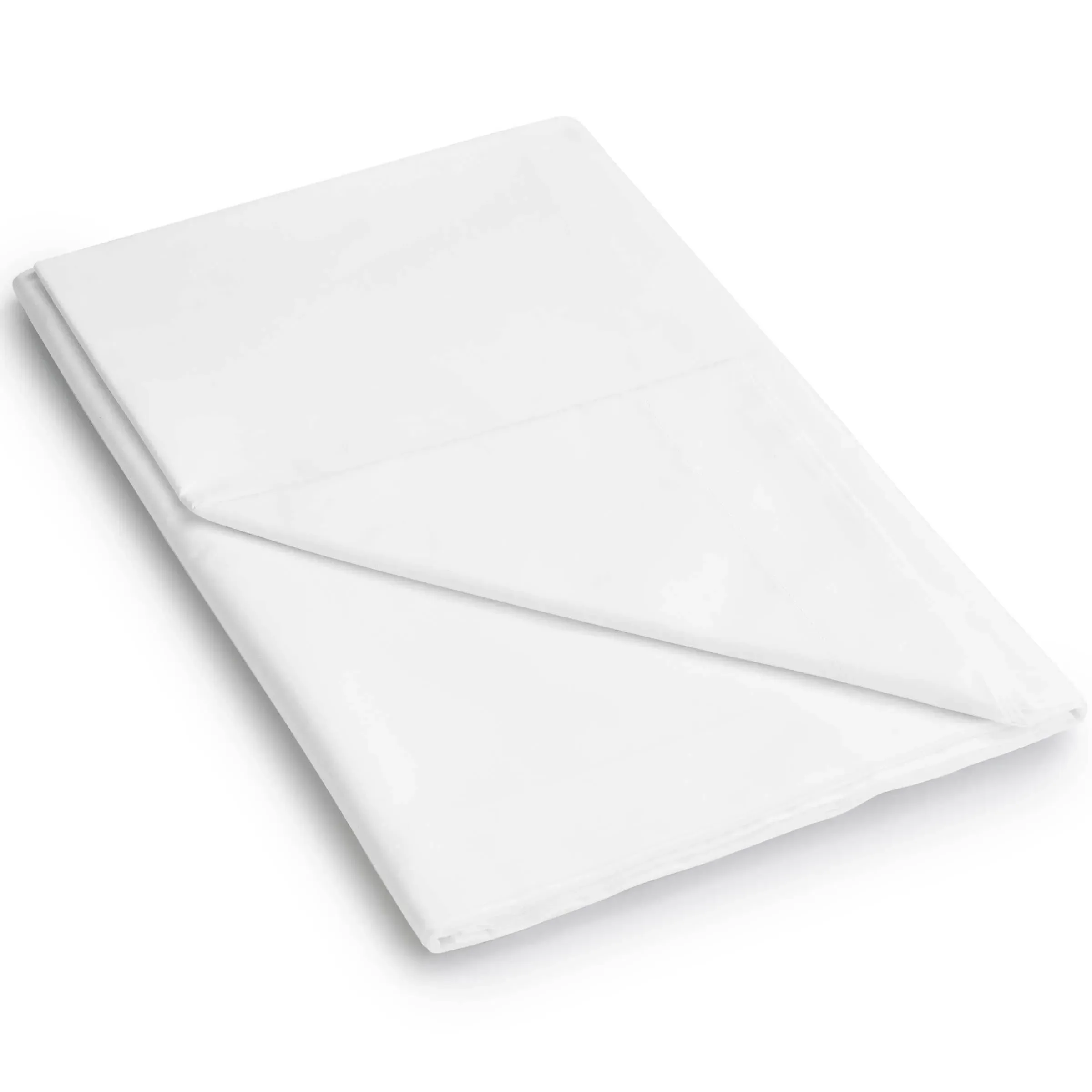 Single Flat Sheet - White, Percale