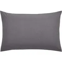 Standard Pillowcase - Charcoal, Percale