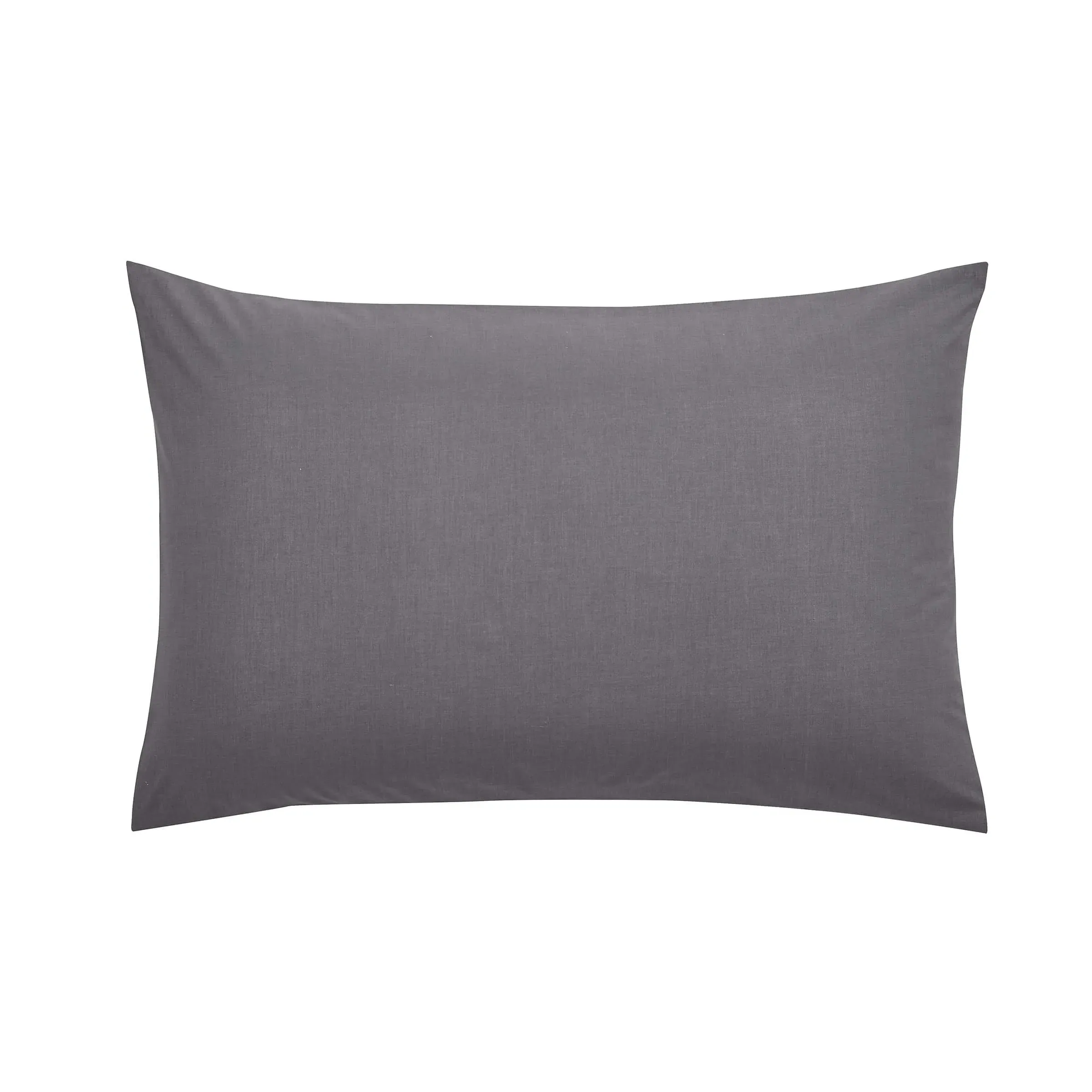 Standard Pillowcase - Charcoal, Percale