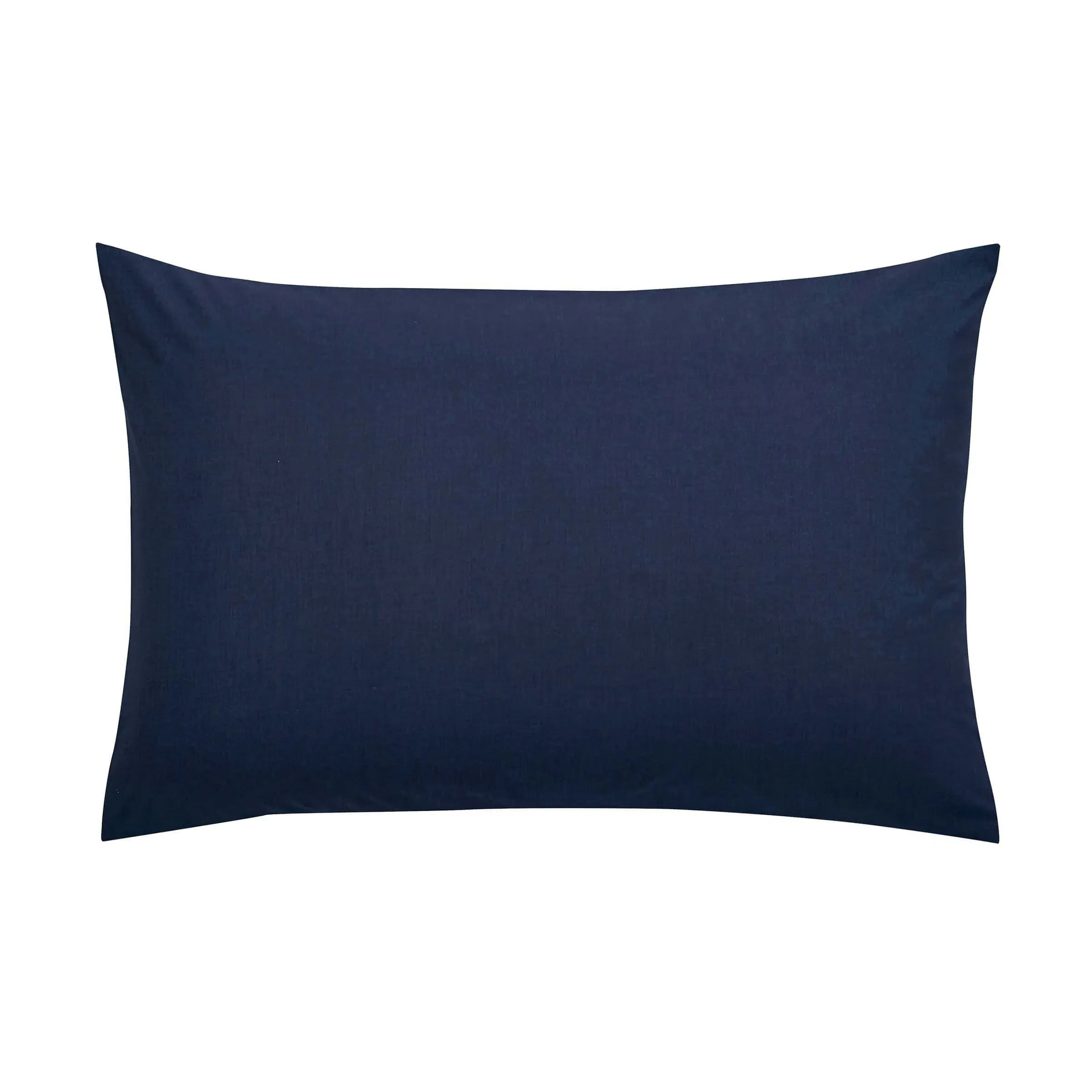 Standard Pillowcase - Navy, Percale
