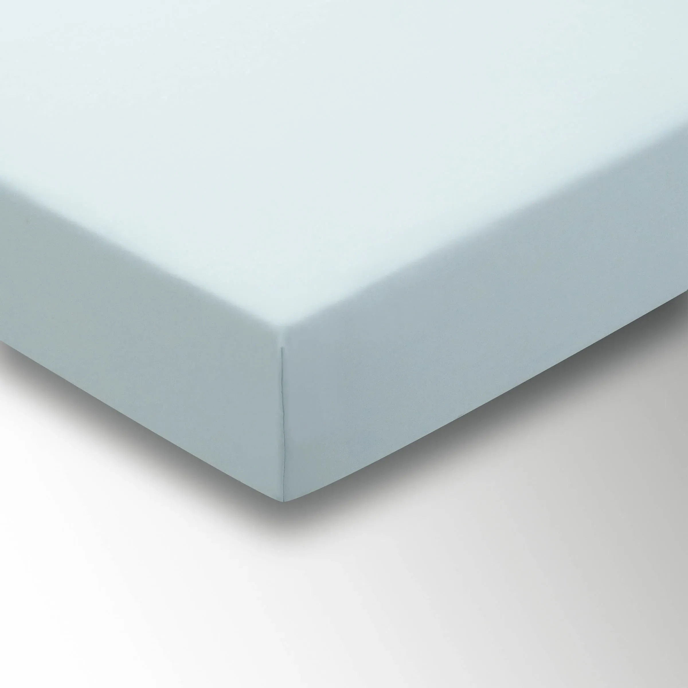 Super King Fitted Sheet - Duck Egg, Cotton Blend image