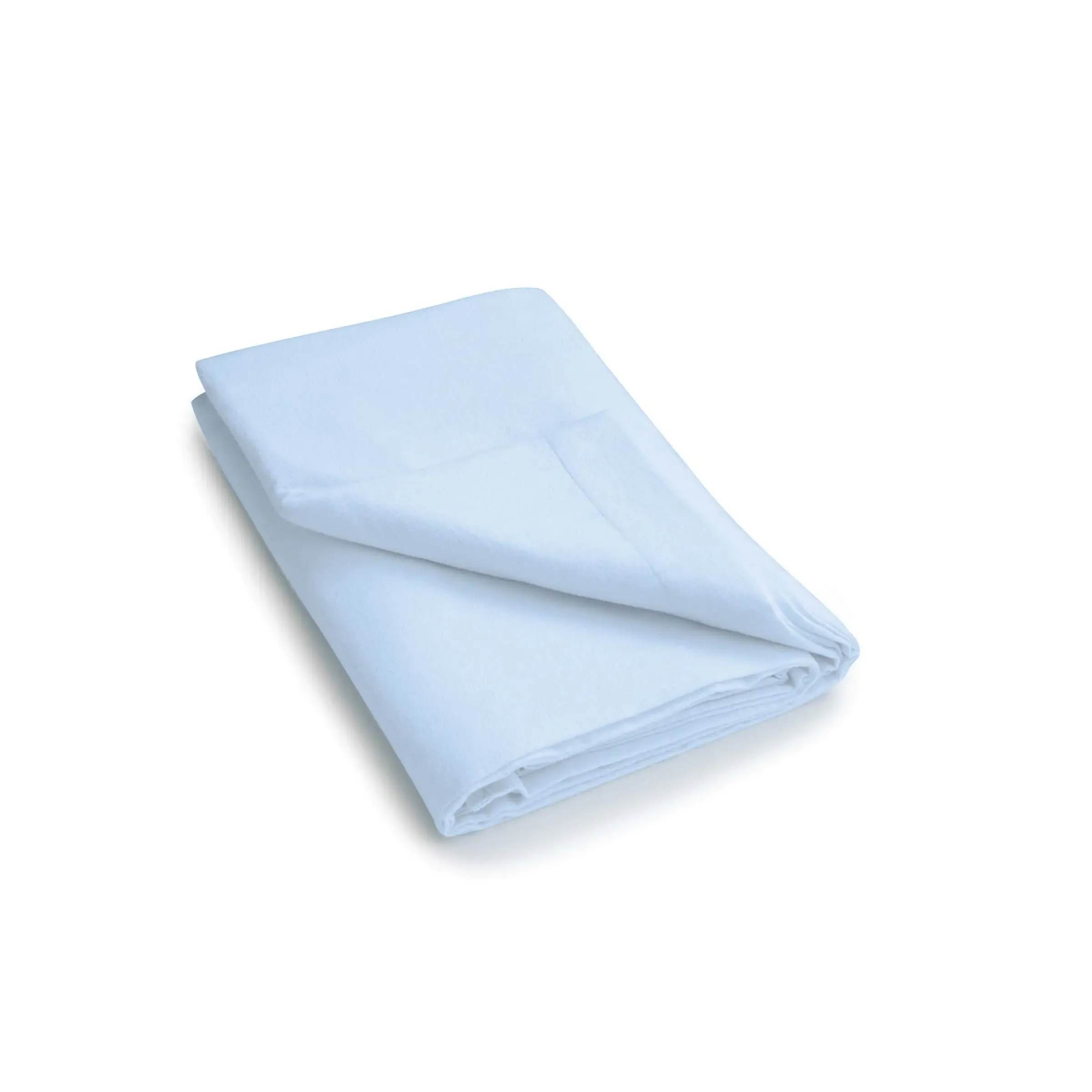 Super King Flat Sheet Brushed - Blue, Cotton