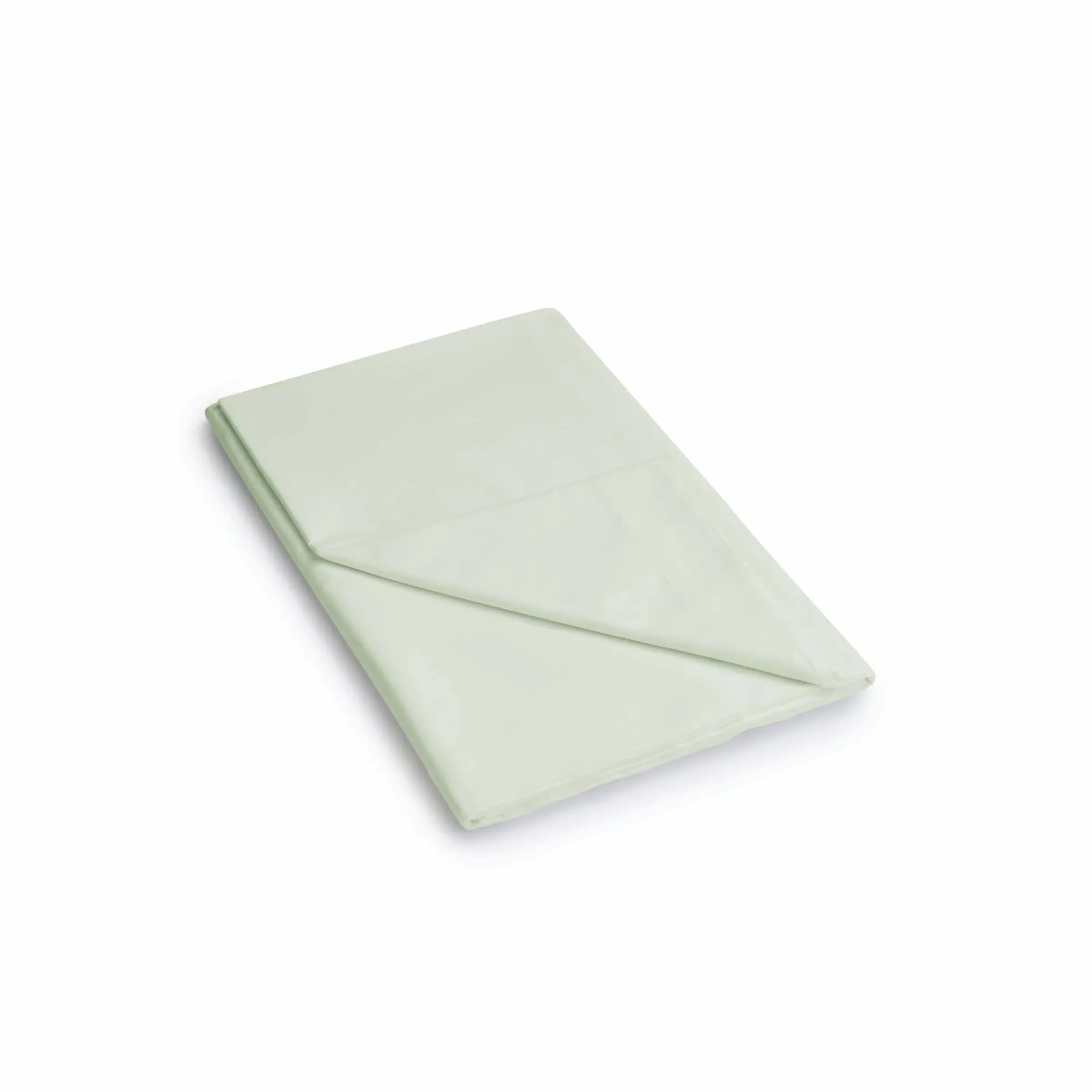 Super King Size Flat Sheet Percale - Green, Cotton