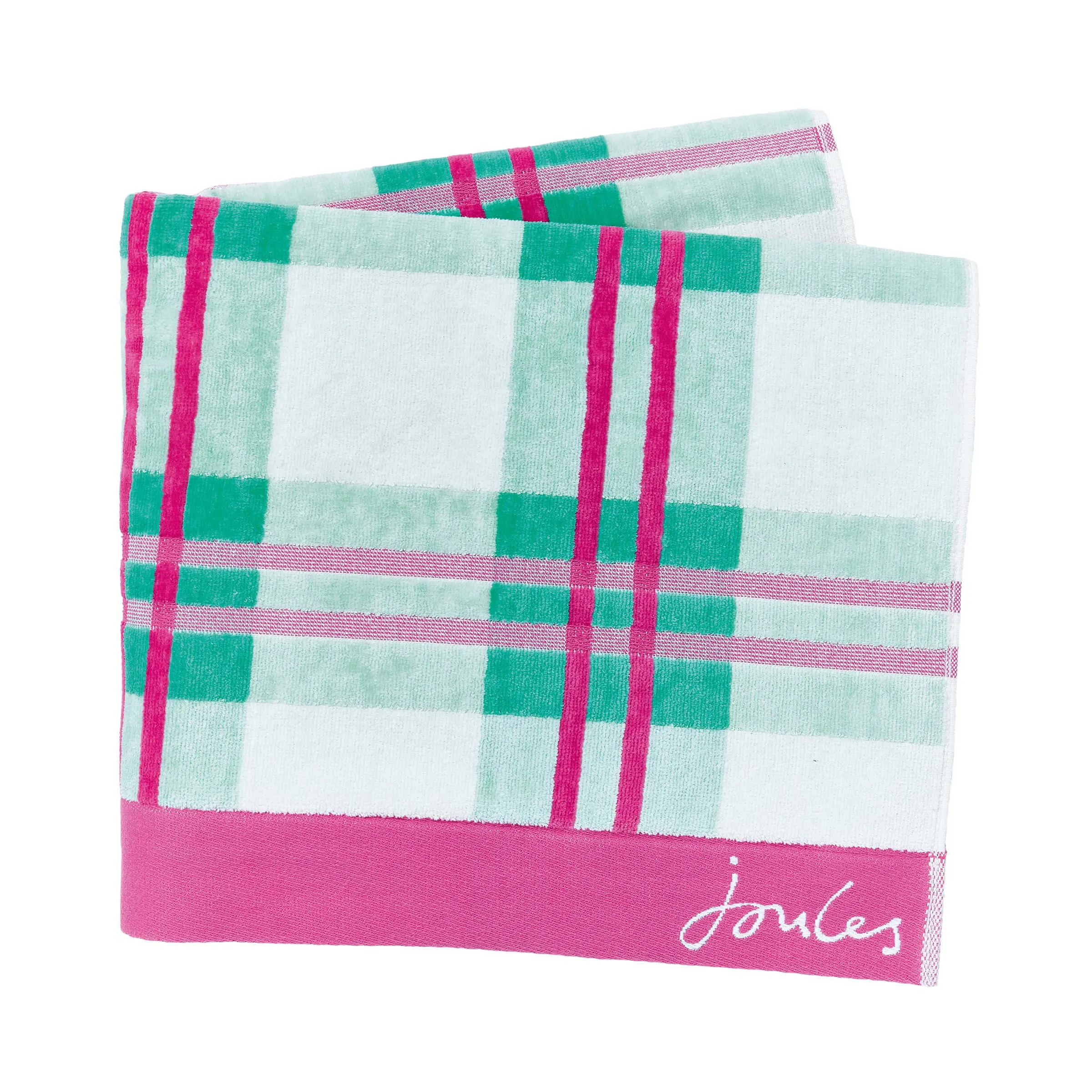 Bath Sheet Check Pattern - Multi, Cotton