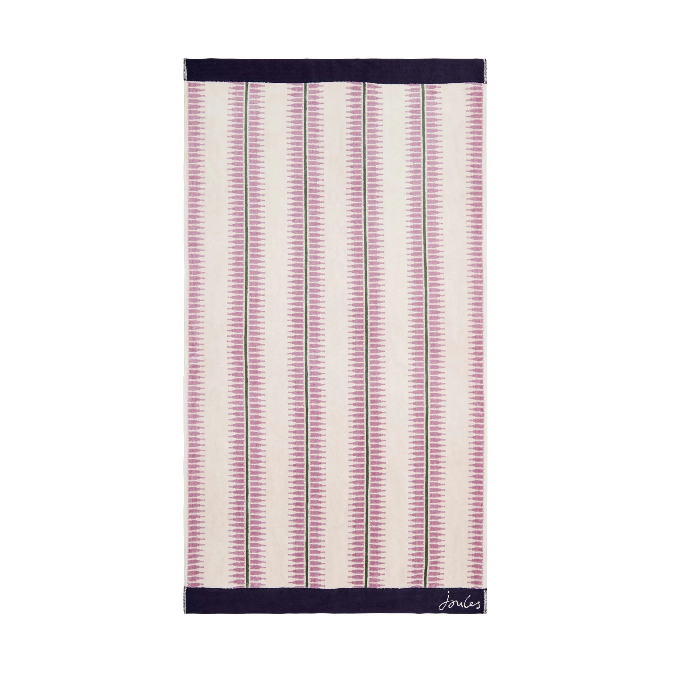 Bath Sheet Striped Design - Oat, Cotton