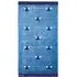 Bath Towel with Bee Design - Blue, Cotton