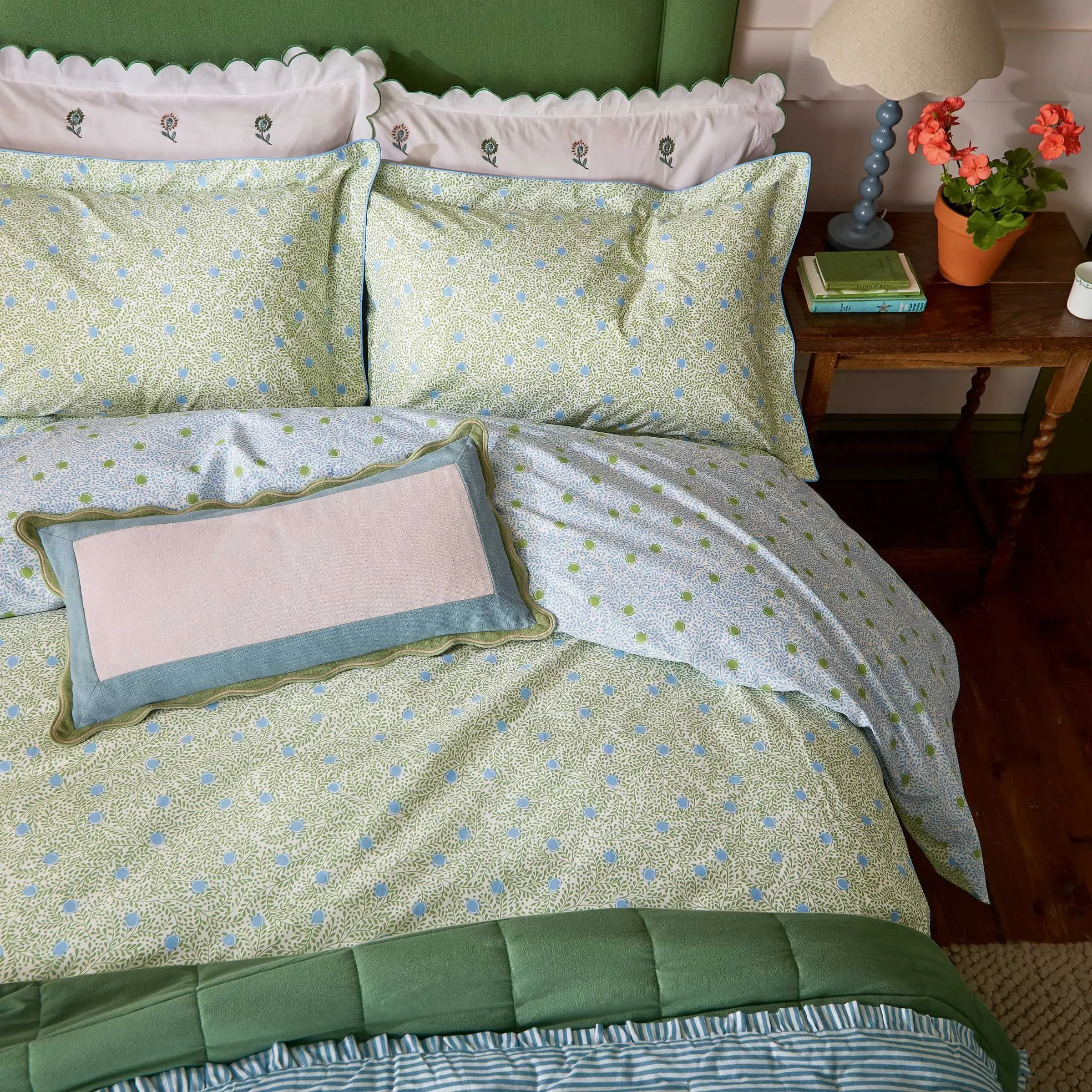 Come Rain Or Shine Reversible Cushion - Multi, Cotton alternate view