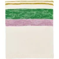 Cottage Throw with Stripes - Multi, Knitted