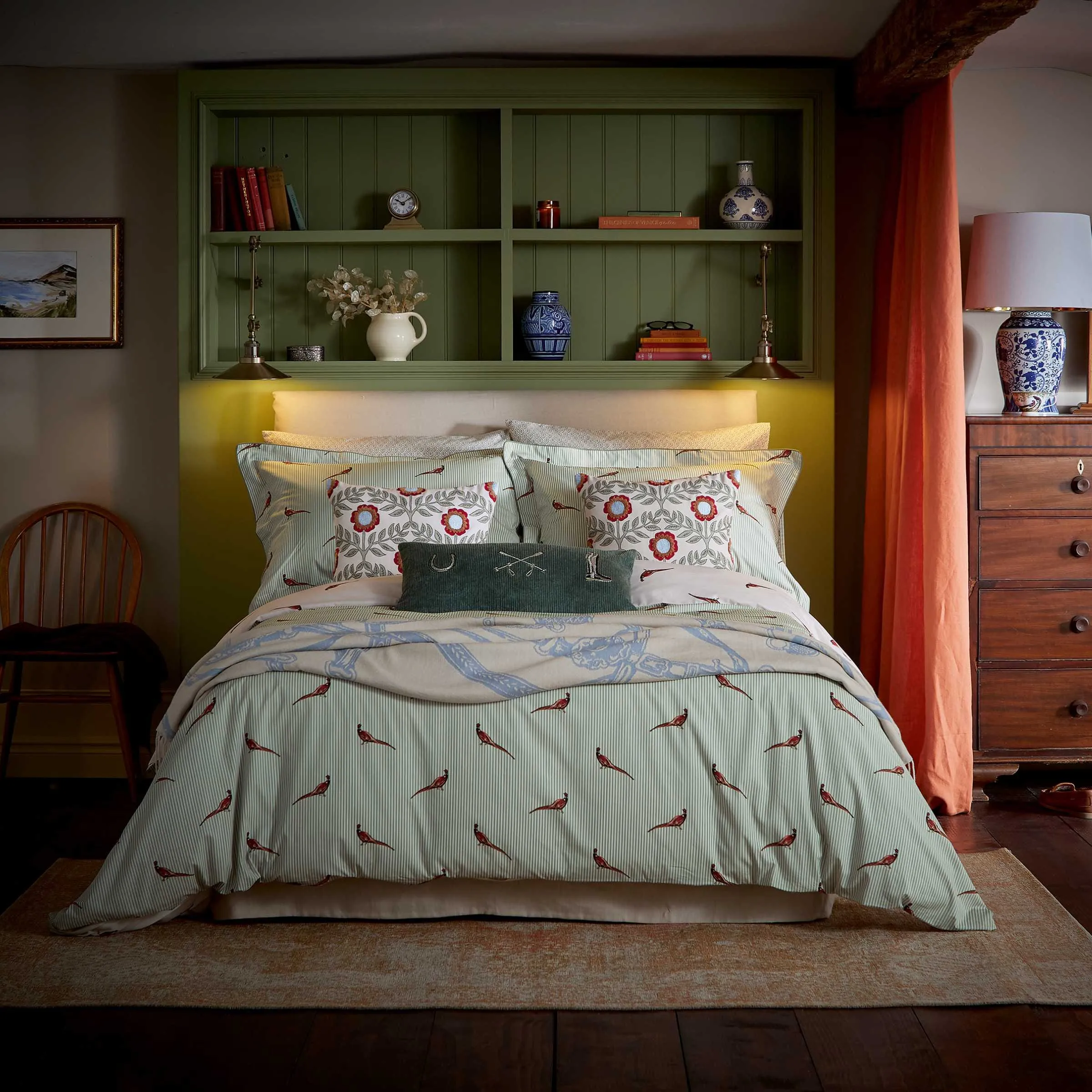 Double Duvet Cover Set - Khaki, Cotton