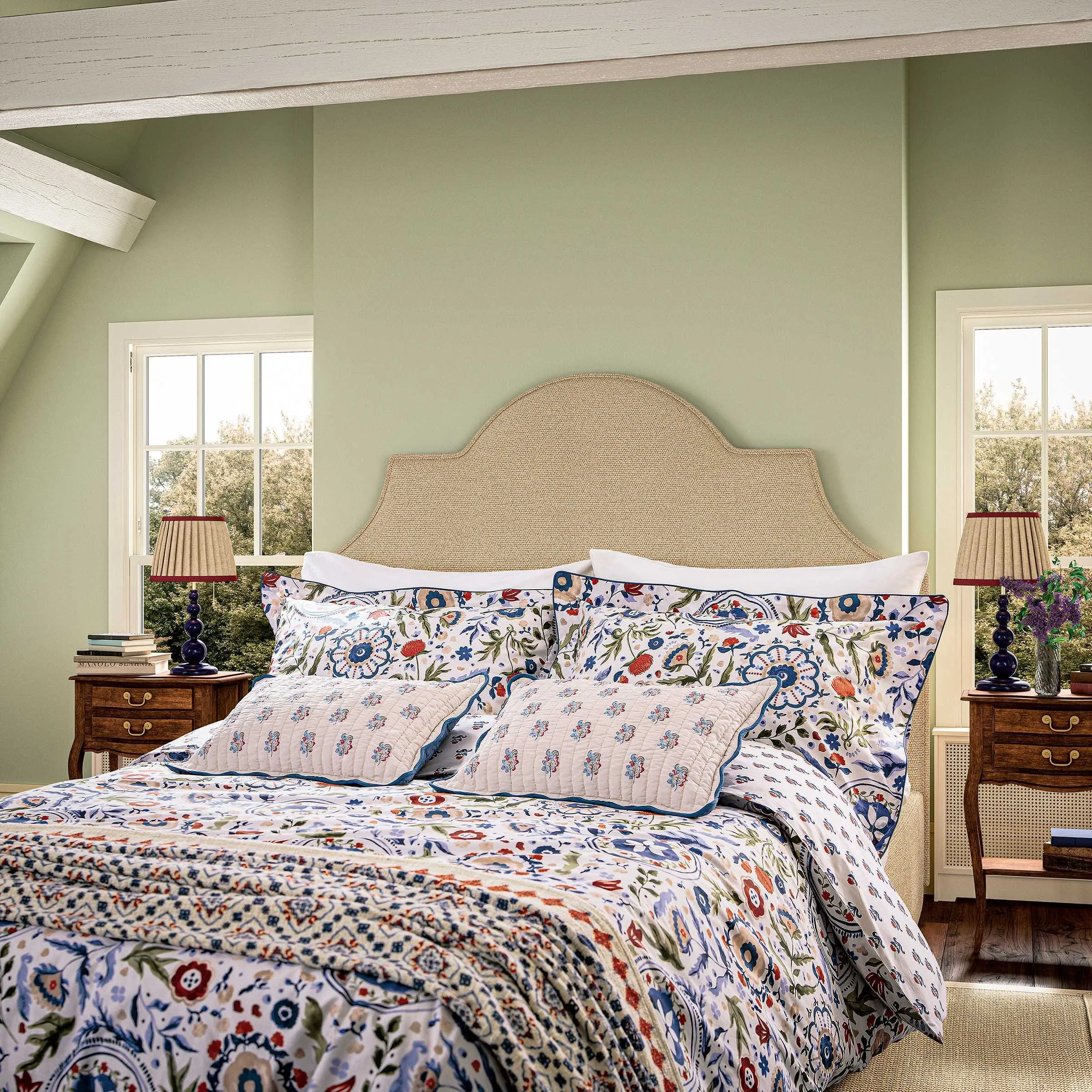 Double Duvet Cover Set - Navy, Cotton