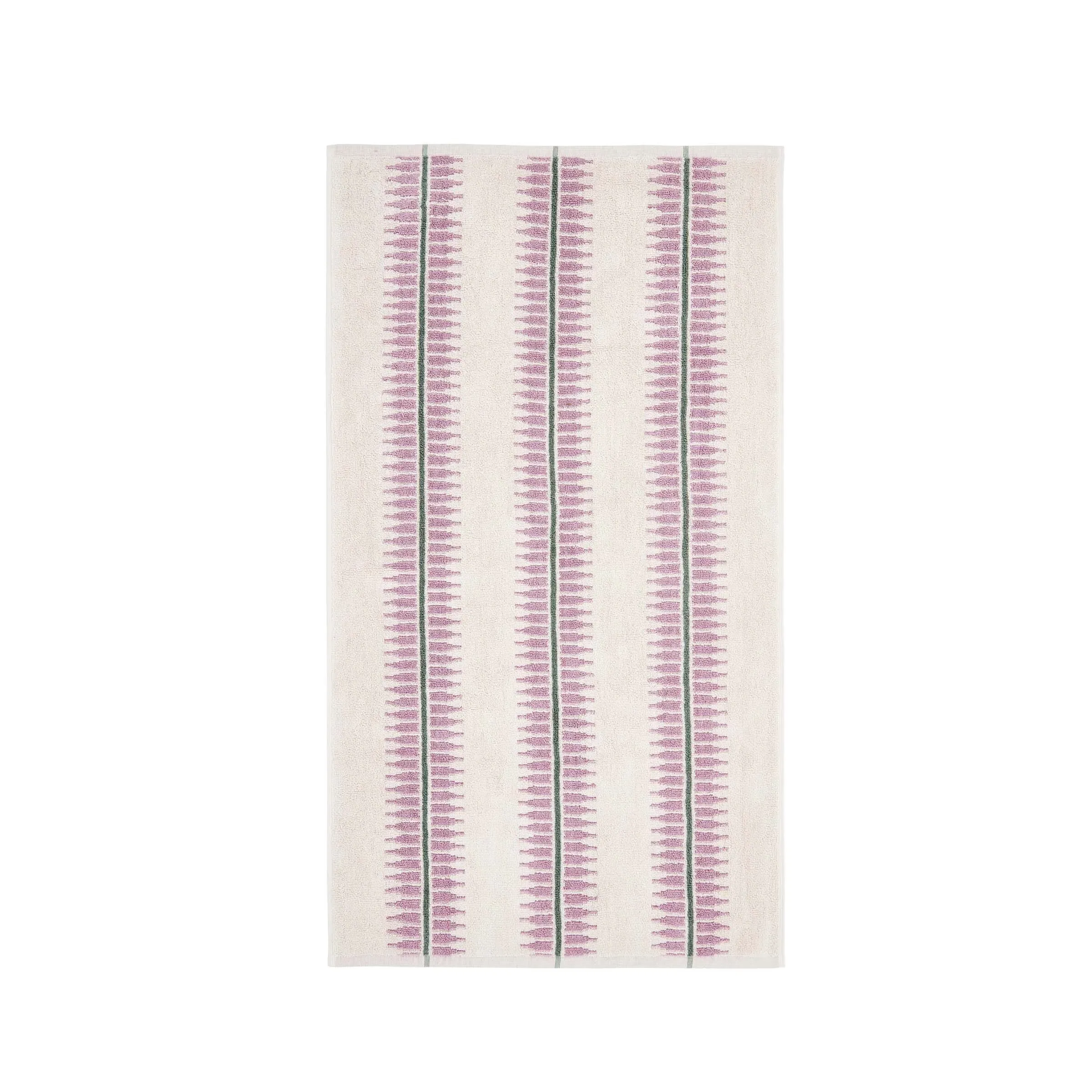 Hand Towel Striped Design - Oat, Cotton