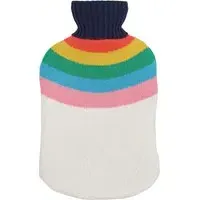 Joules Rainbow Stripe Hot Water Bottle & Cover - Multi alternate view