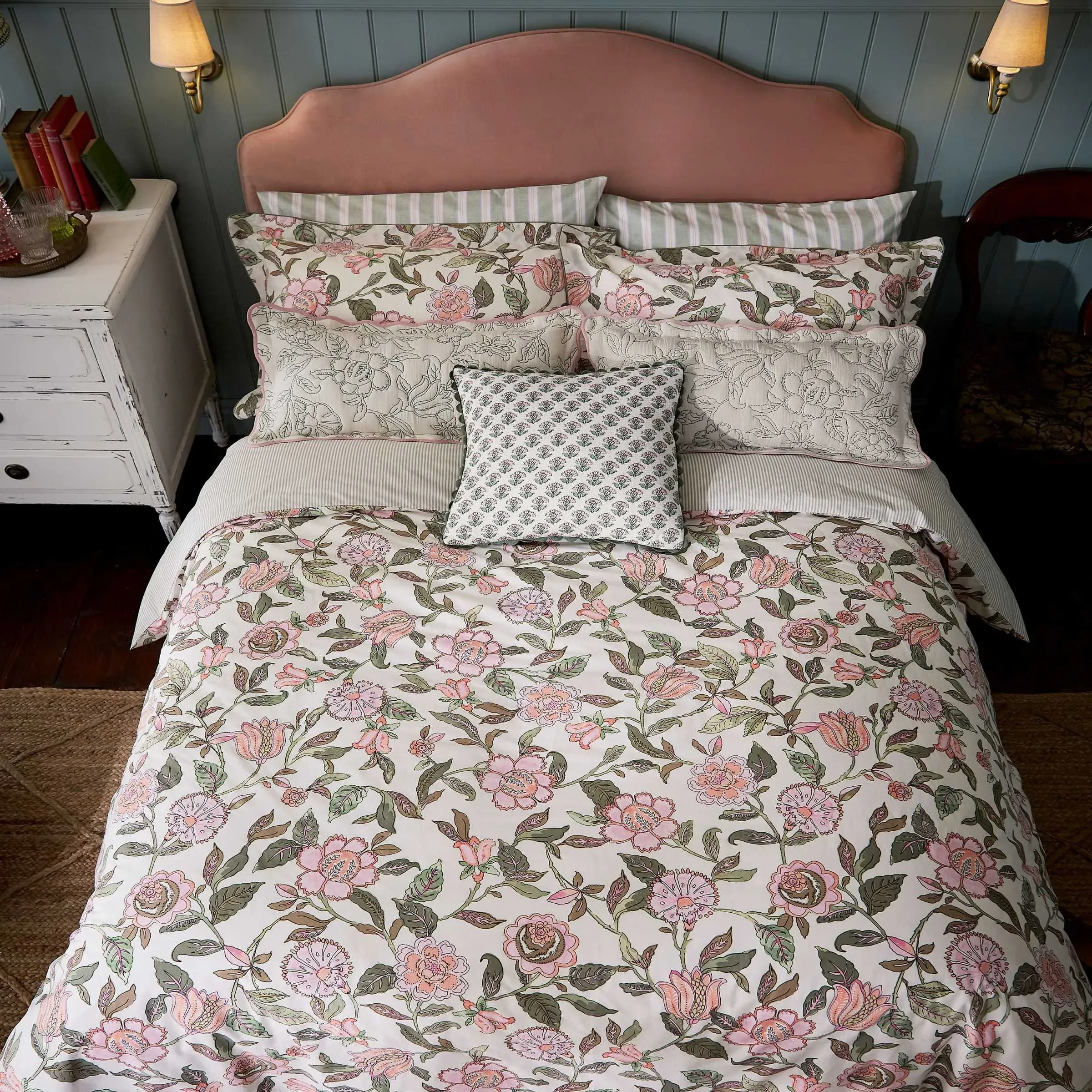 King Size Duvet Cover Set - Khaki, Cotton