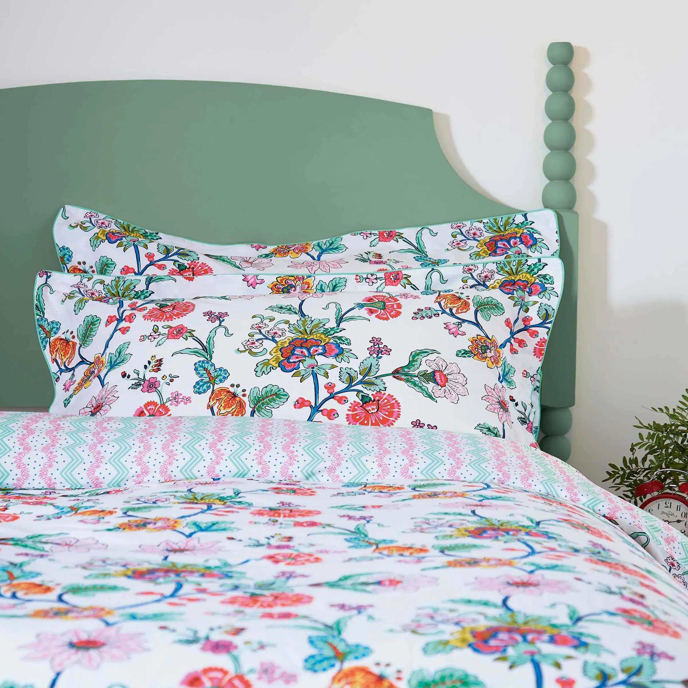 King Size Duvet Cover Set - Multi, Cotton