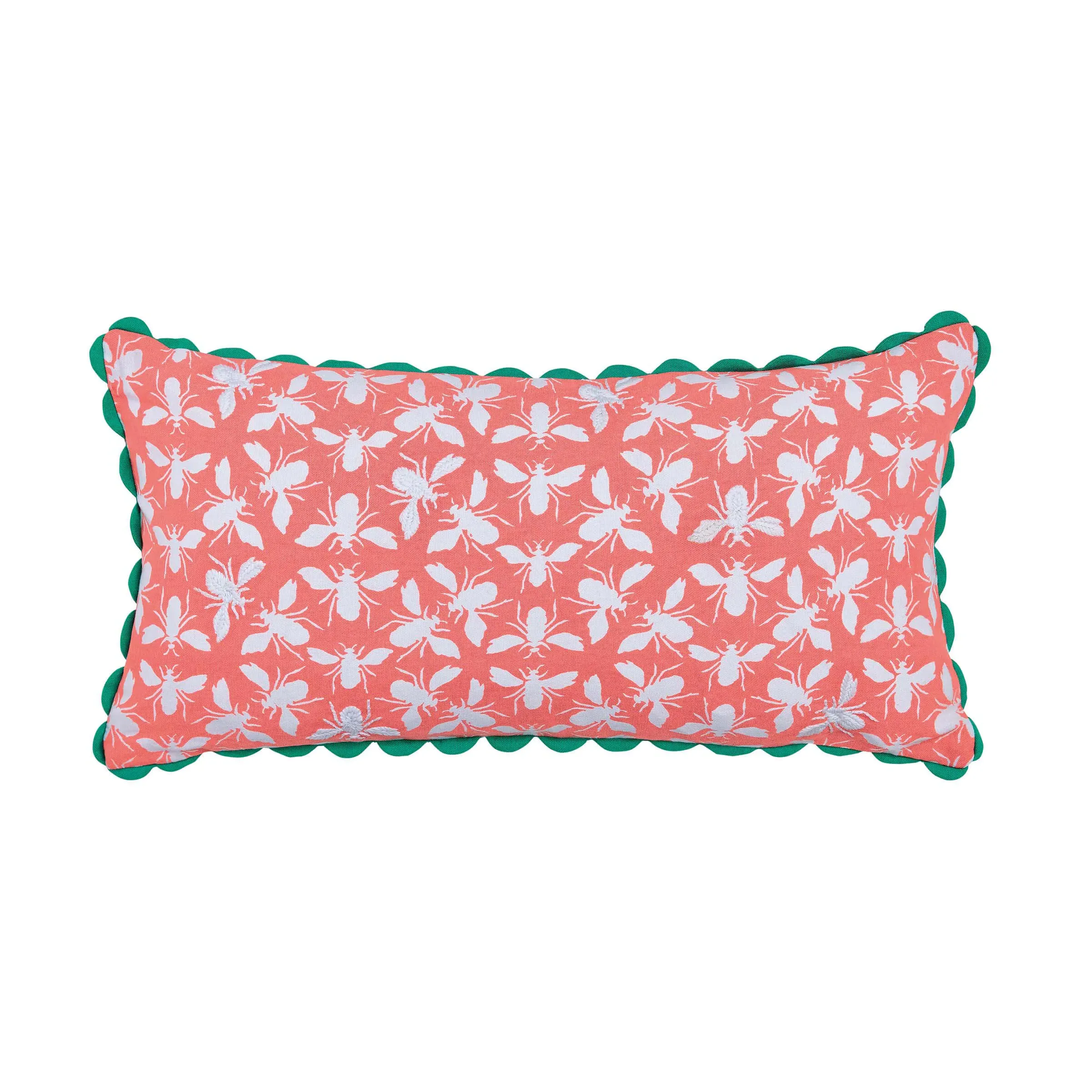 Rectangle Cushion with Bee Print - Multi image
