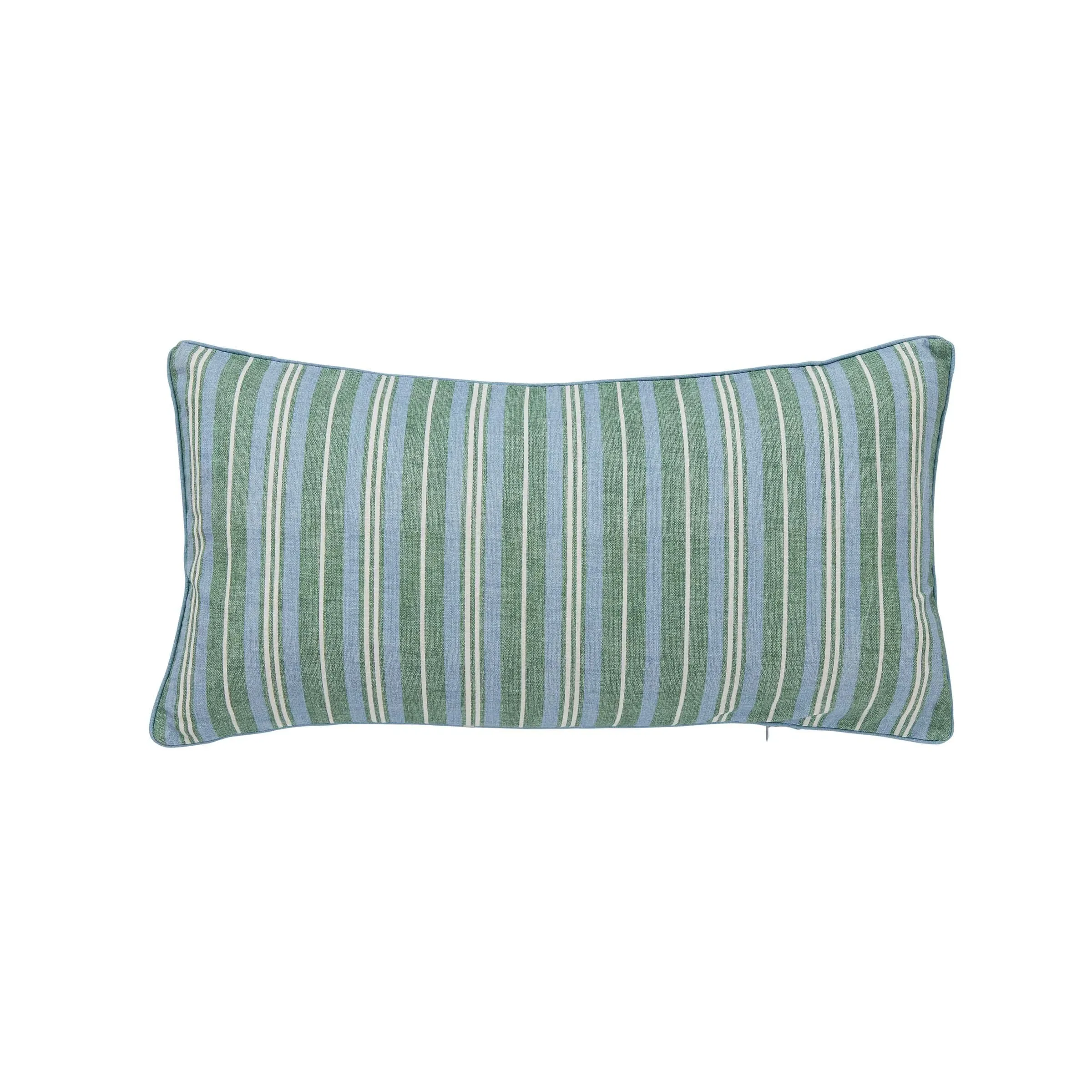 Rectangular Cushion Ticking Stripe - Blue, Cotton image