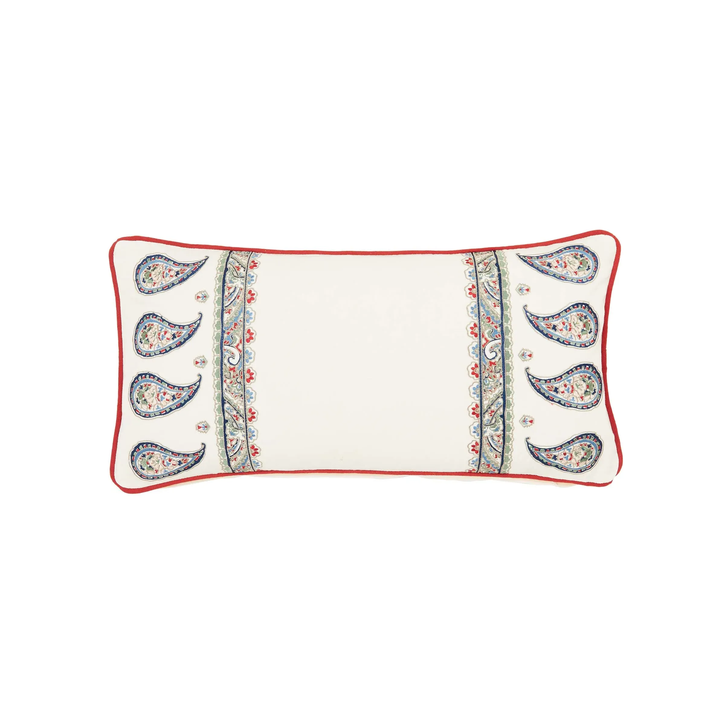 Rectangular Cushion with Piping - Multi, Cotton image