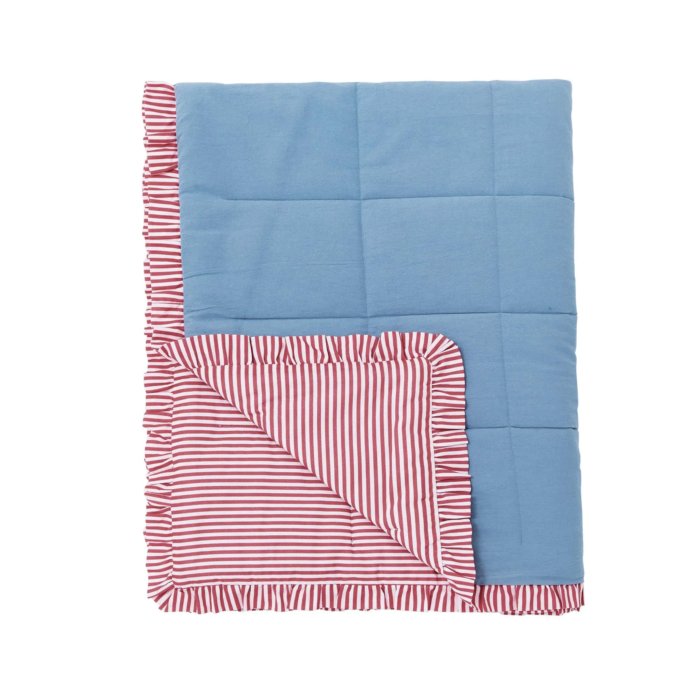 Siesta Stripe Throw - Red, Cotton product