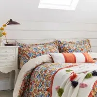 Single Duvet Cover Set Floral - Multi, Cotton