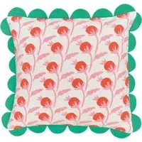 Square Cushion with Embroidery - Multi, Cotton