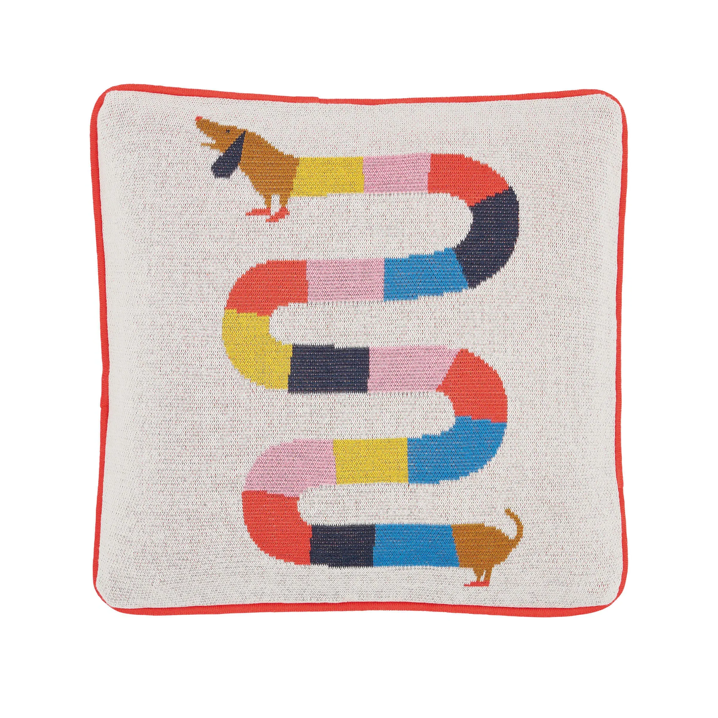 Square Cushion with Stripe Design - Multi image