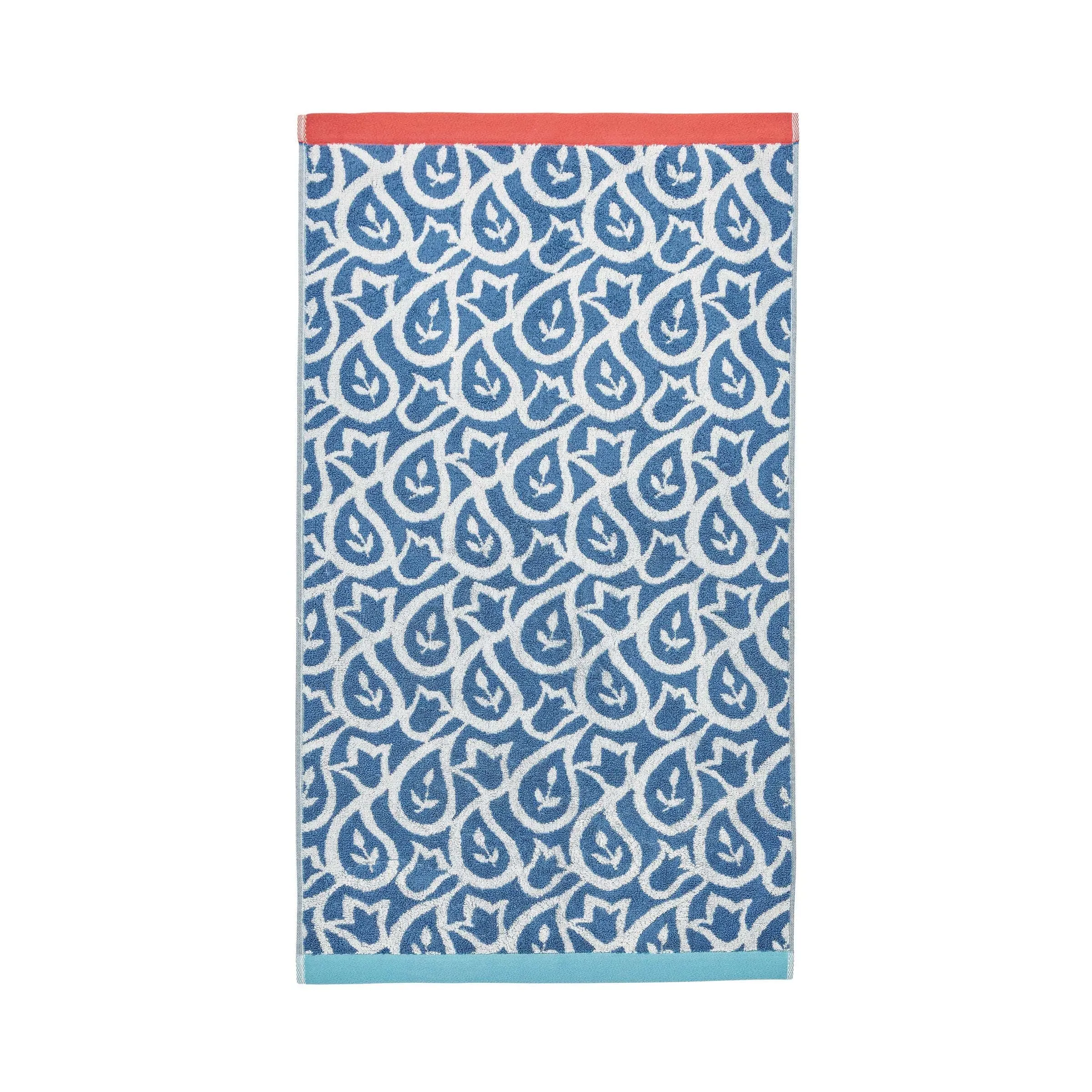 Corie Hand Towel - Blue/Red, Cotton Terry product