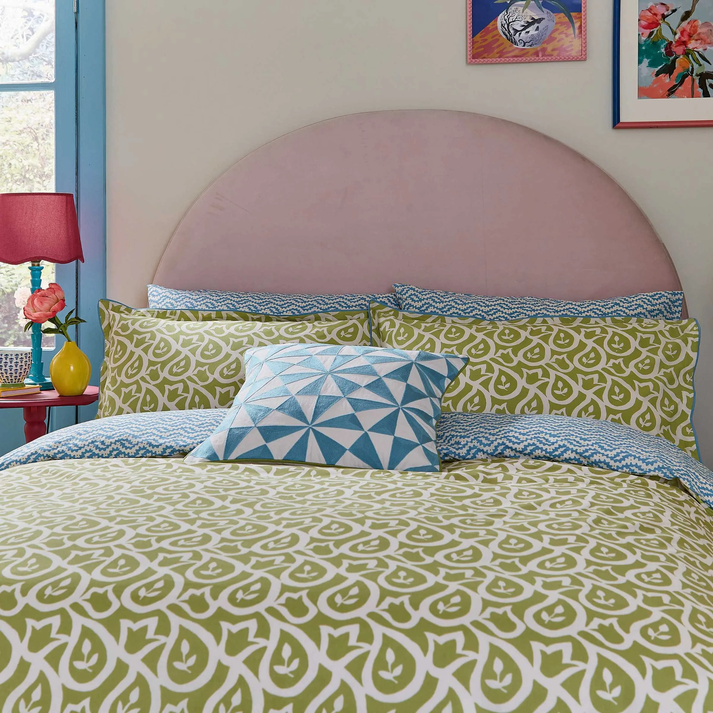 Corie Single Duvet Cover Set - Green product