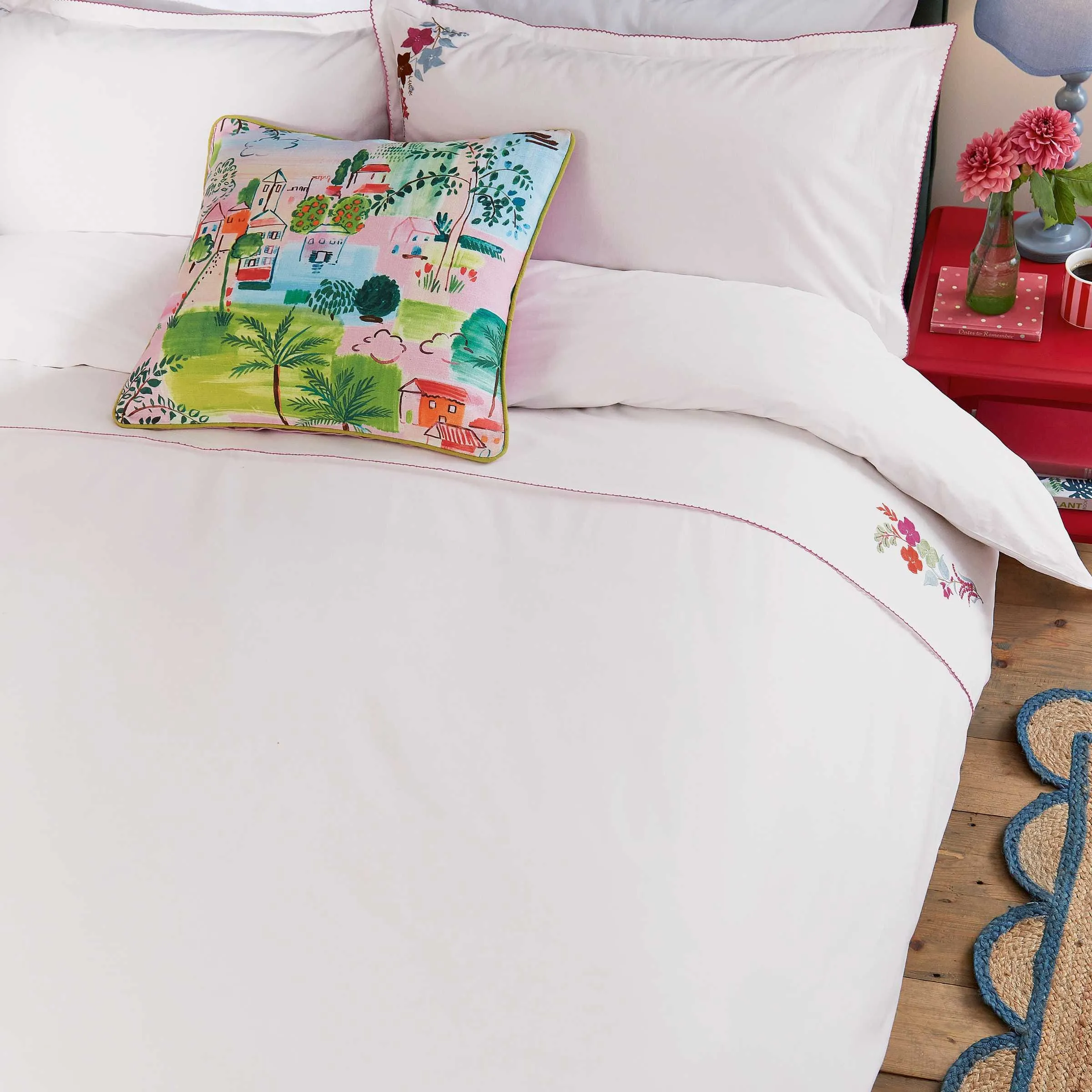 Fia Single Duvet Cover Set - Multi, Cotton product