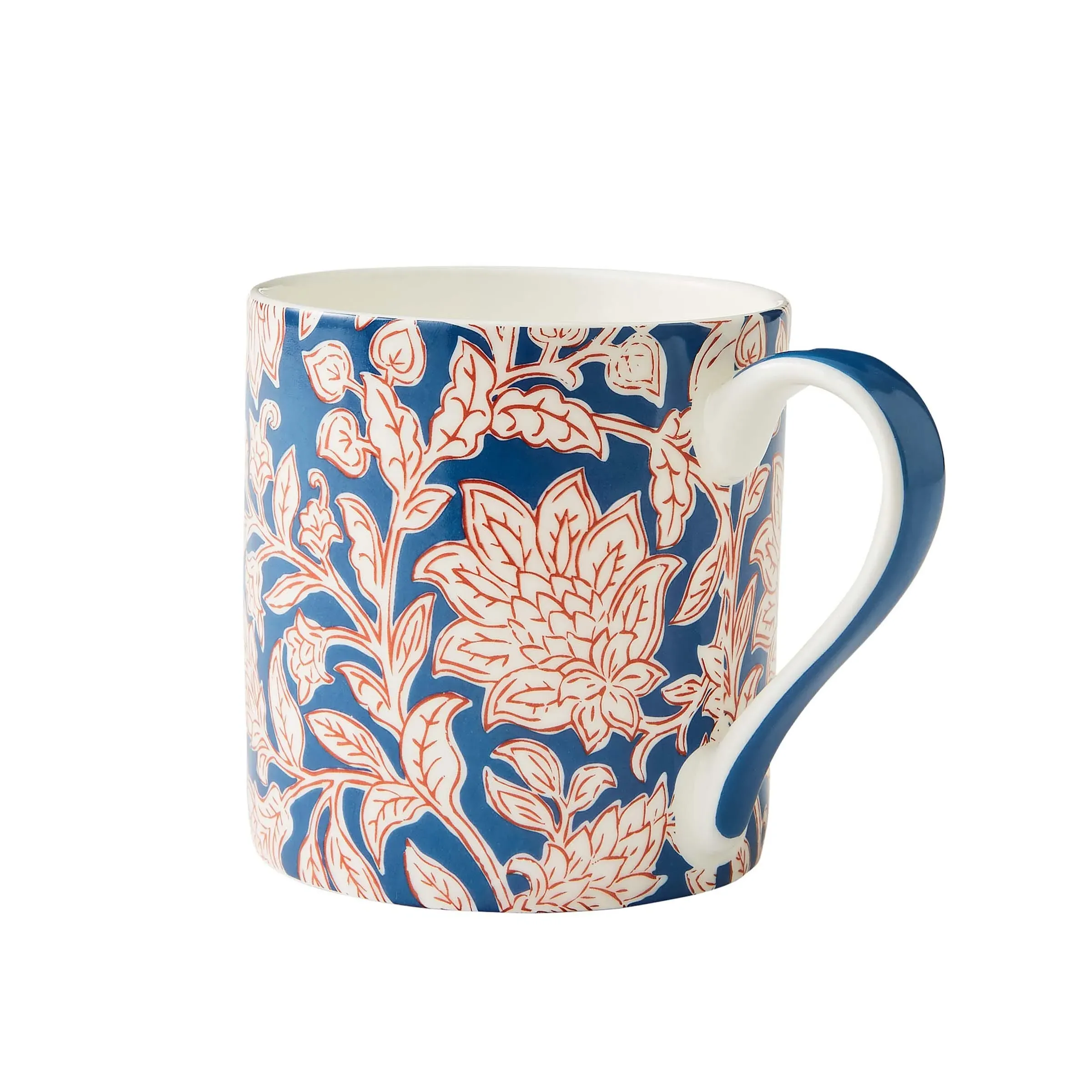 Floral Mug - Blue, Bone China image
