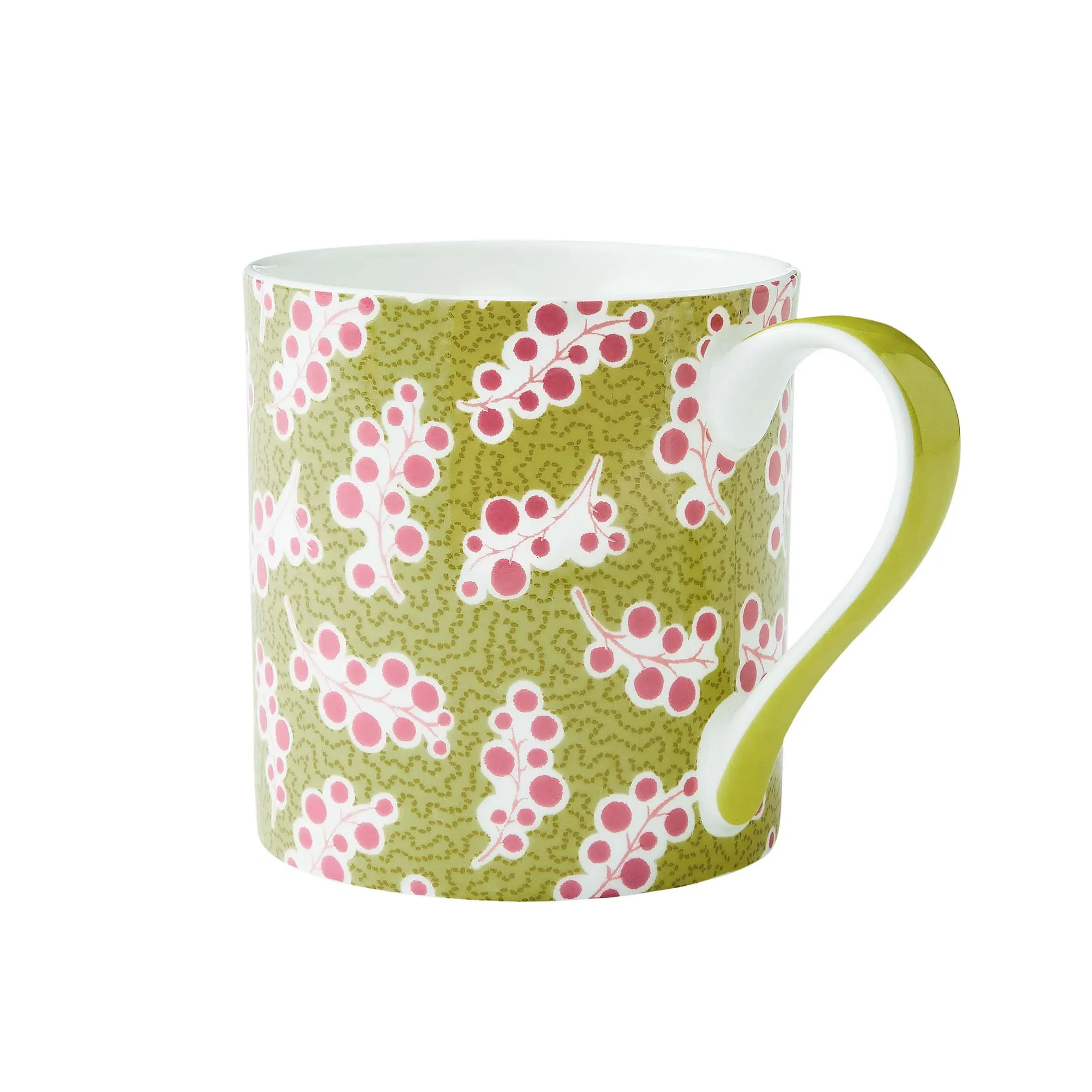 Livie Dotty Leaf Mug - Yellow, Fine Bone China product