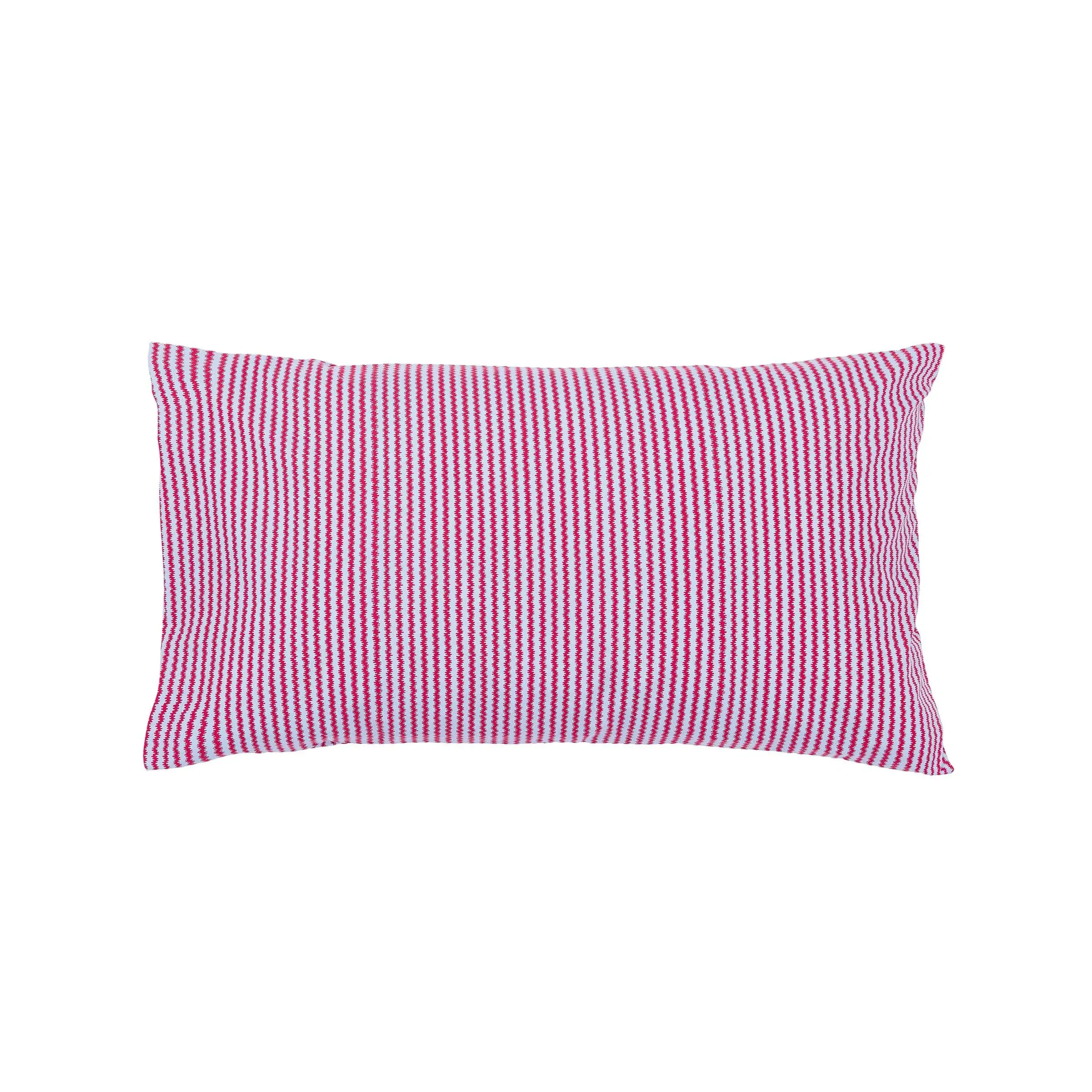 Pair Standard Pillowcases Leaf Design - Blue/Red image