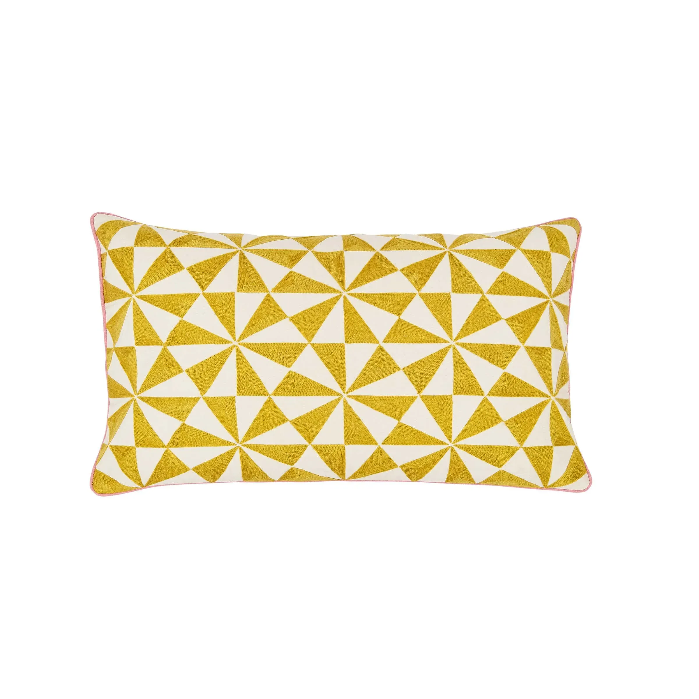 Rectangular Cushion with Embroidery - Multi, Cotton image