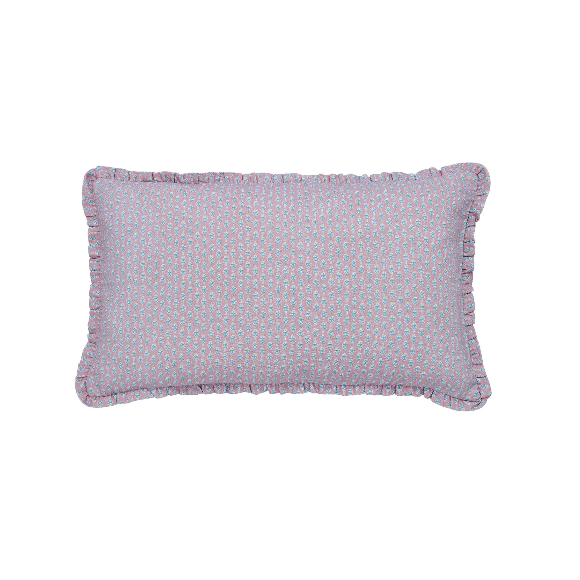 Rectangular Cushion with Floral Print - Multi, Cotton image