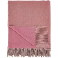 Reversible Throw with Fringe - Multi, Wool Blend